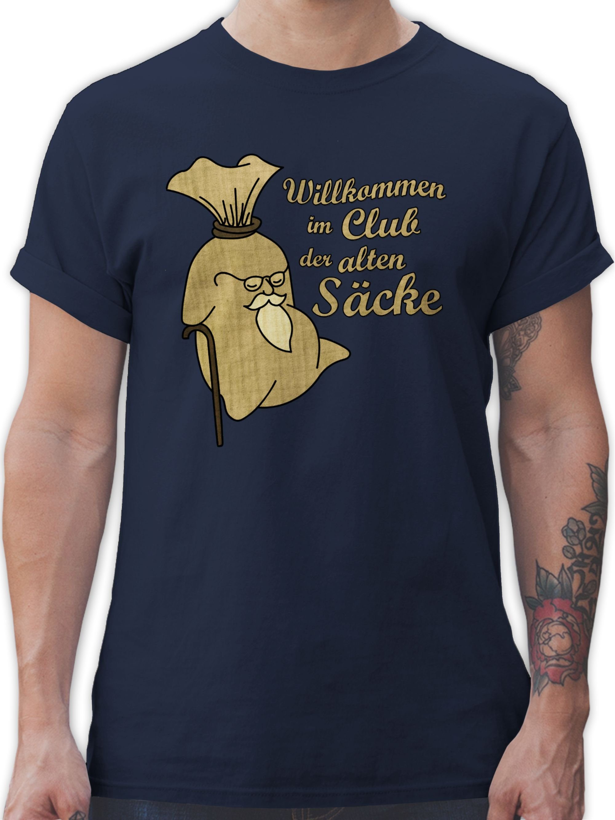 Shirtracer TShirt Willkommen im Club der alten Säcke 50. Geburtstag