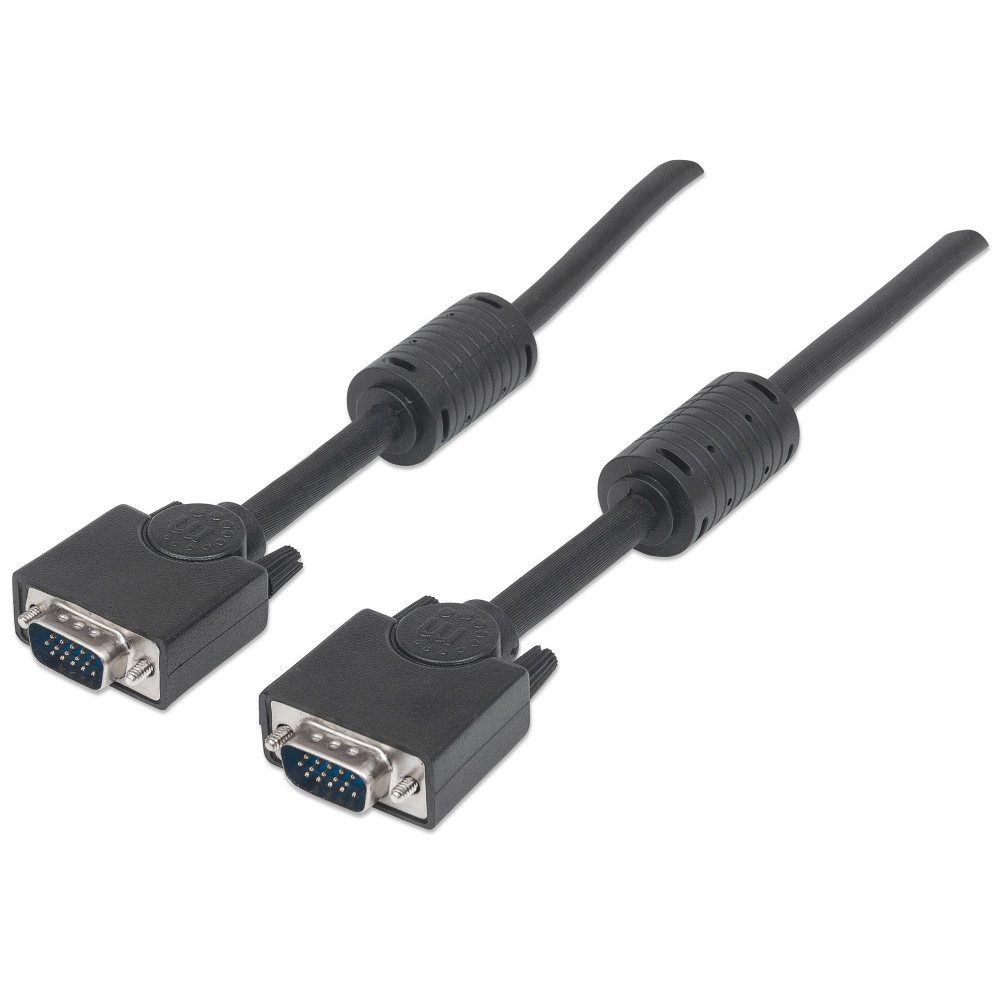 MANHATTAN Manhattan SVGA Kabel HD15 (3m) für Monitore. Computer-Kabel, HD15, HD15, Hochwertiges SVGA Kabel mit 3 Metern Länge