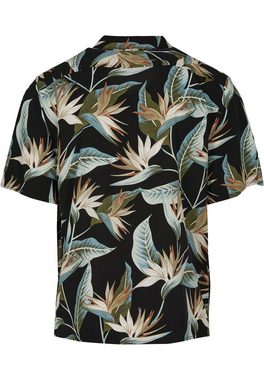 URBAN CLASSICS Langarmhemd Urban Classics Herren Blossoms Resort Shirt (1-tlg)