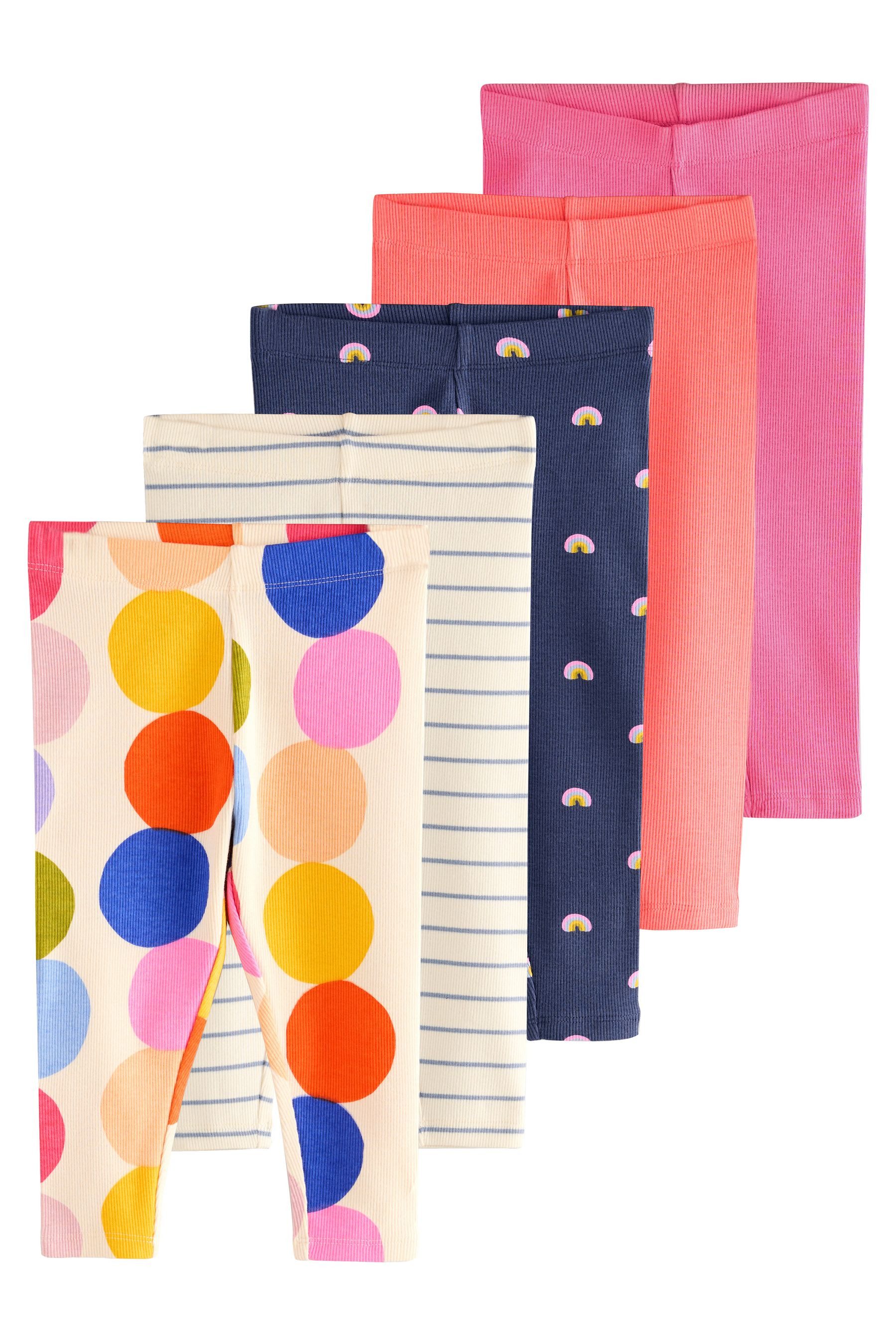 Next Leggings Gerippte Leggings im 5er-Pack günstig online kaufen
