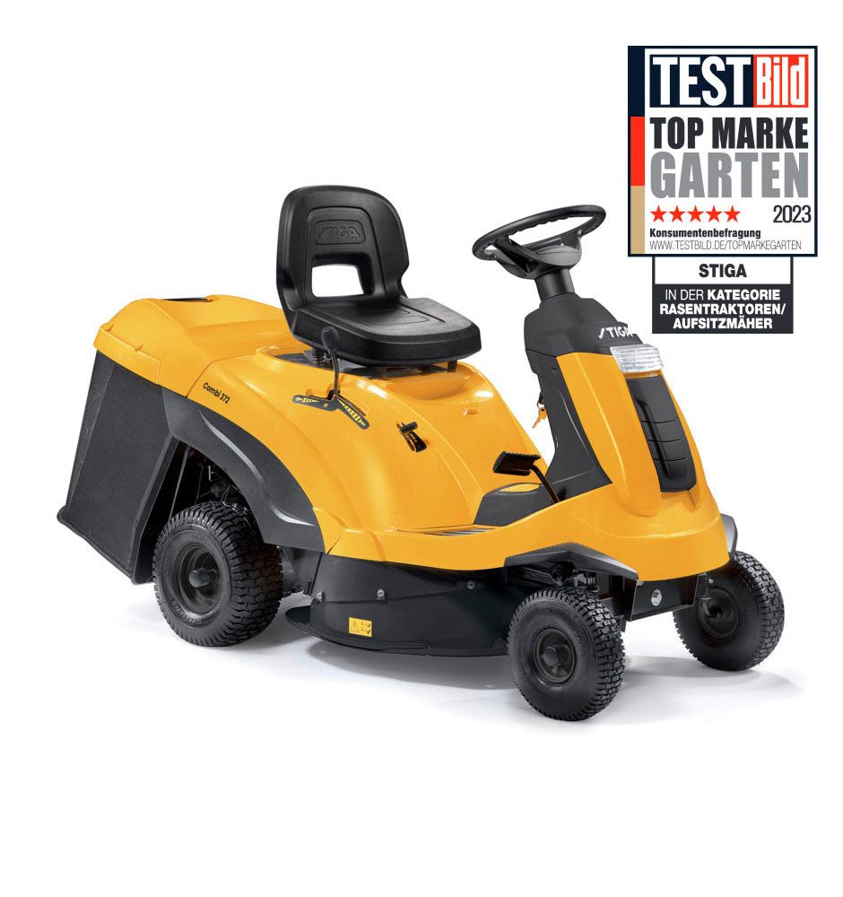 STIGA Rasentraktor, 72 cm Schnittbreite, Benzin Combi 372 Heckauswurf