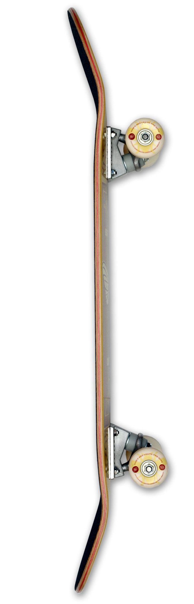 Mob Skateboards Skateboard Bee 8.0 - Komplettboard 31 x 8 Zoll (Holzboard aus 7 Schichten Ahornholz, 1-St., fertig montiert - Gelb), Skateboard für Jugendliche, Erwachsene, Anfänger und Profis