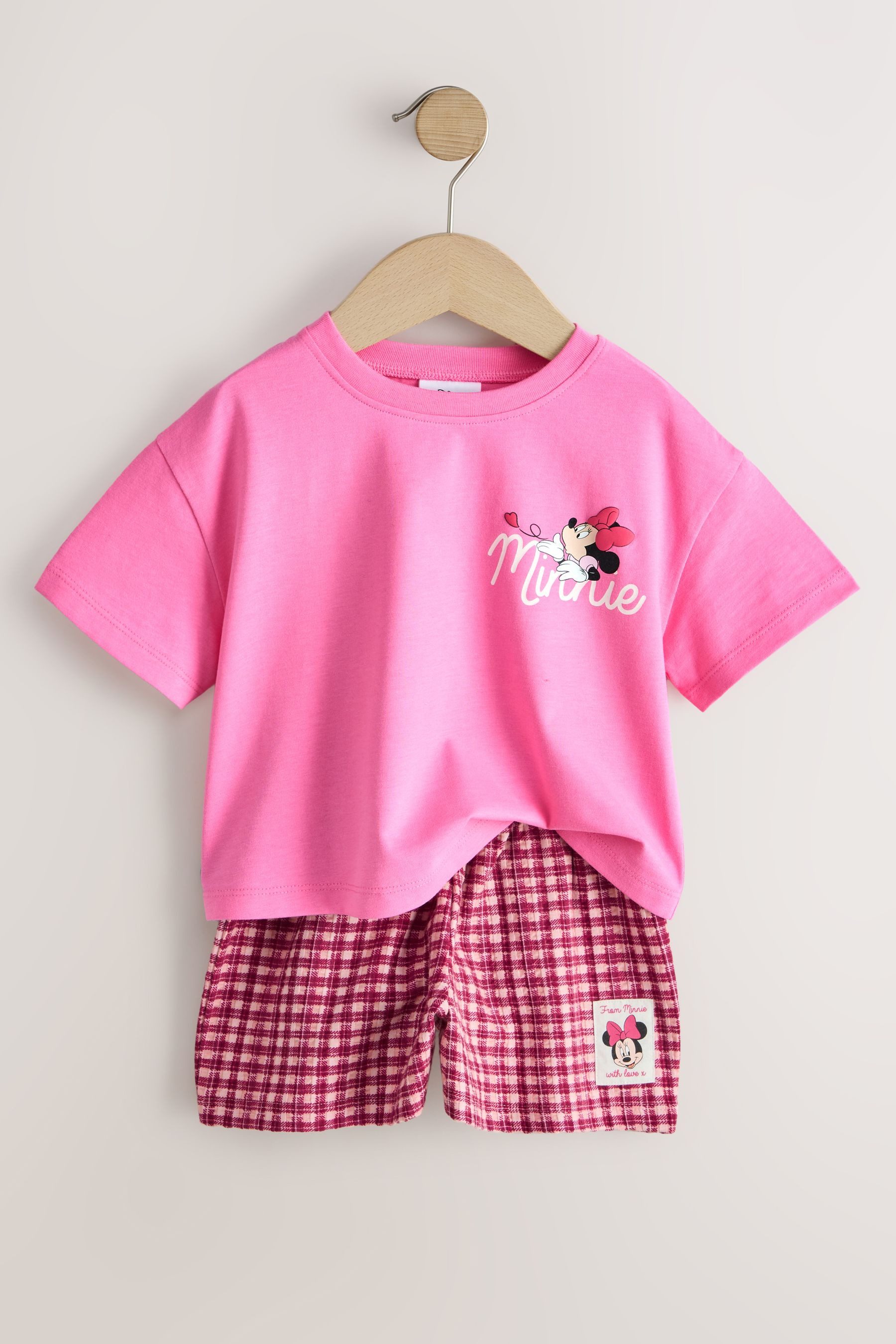 Next T-Shirt & Shorts Minni Mouse T-Shirt und Shorts im Set (2-tlg)