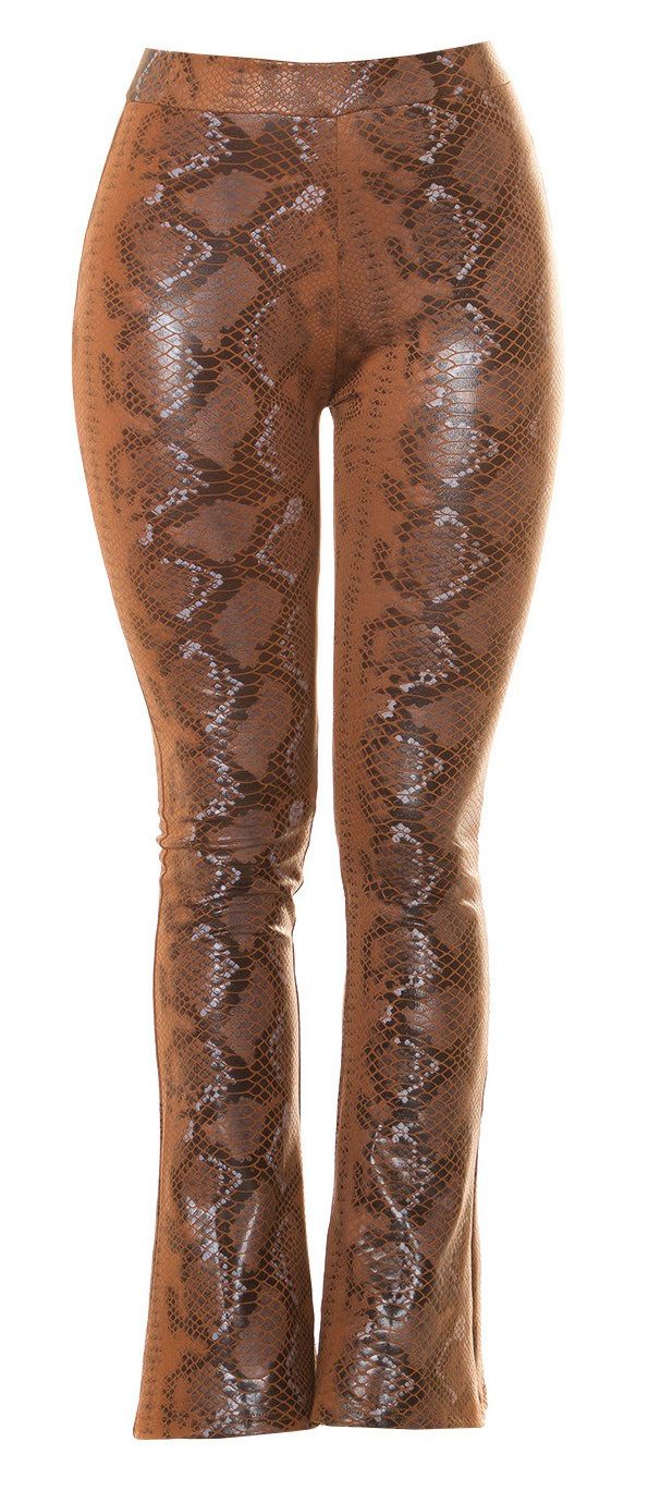 Koucla Schlaghose mit Snake-Print, Leggings Damenhose günstig online kaufen