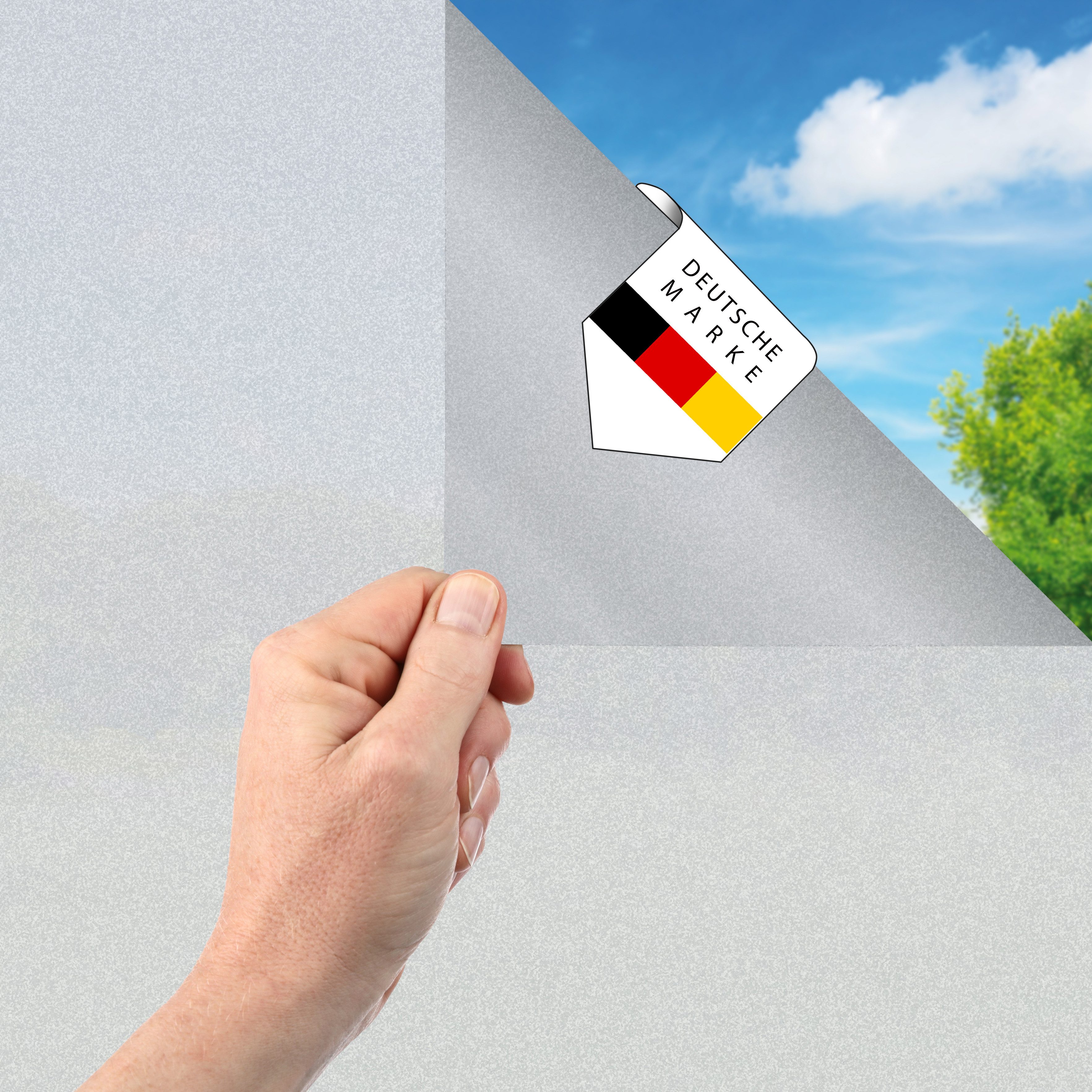 Vaily Fensterfolie Milchglasfolie Matt - Blickdichter Sichtschutz mit UV-Sc günstig online kaufen