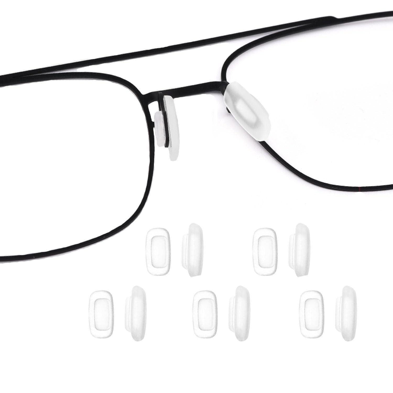 LuxusKollektion Brille Nasenpads Silikon Einschub 5 Paar Klar