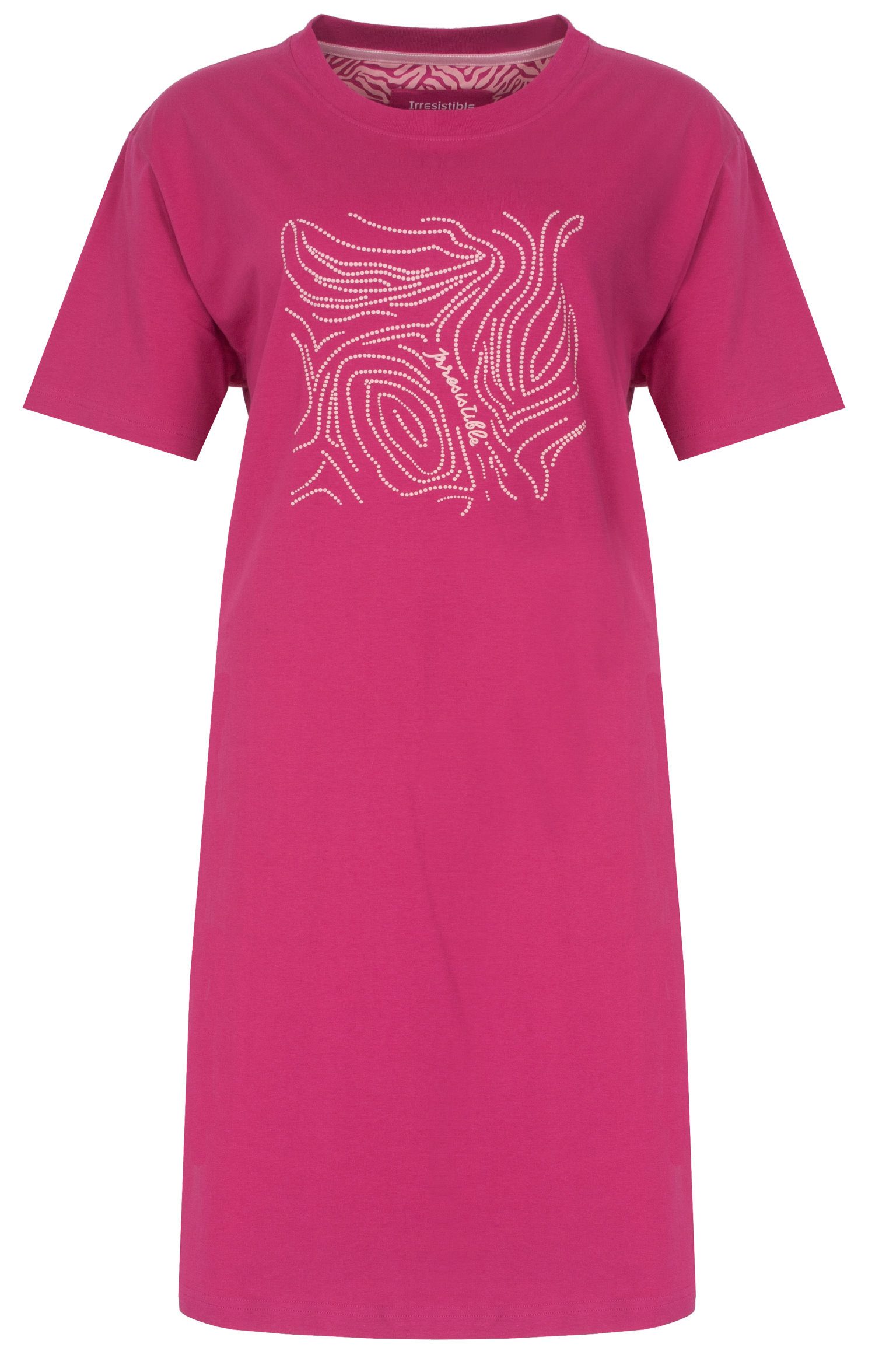 Irresistible Nachthemd Damen Schlafshirt mit kurzem Arm (1-tlg) Baumwolle