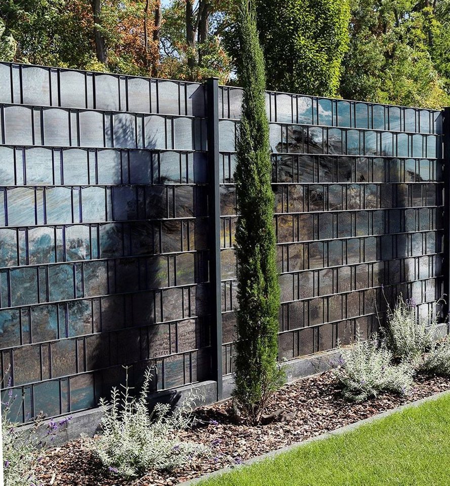 Thumbnail - MyMaxxi Sichtschutzstreifen Sichtschutzstreifen Terrain Malerei Sichtschutz Garten Zaun, (Terrain Malerei)