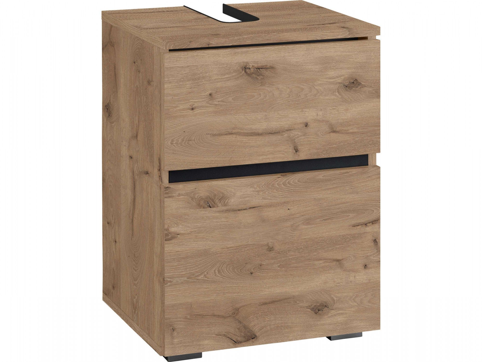 Home affaire Waschbeckenunterschrank Wisla Siphonausschnitt, Breite 40 cm, Höhe 55 cm