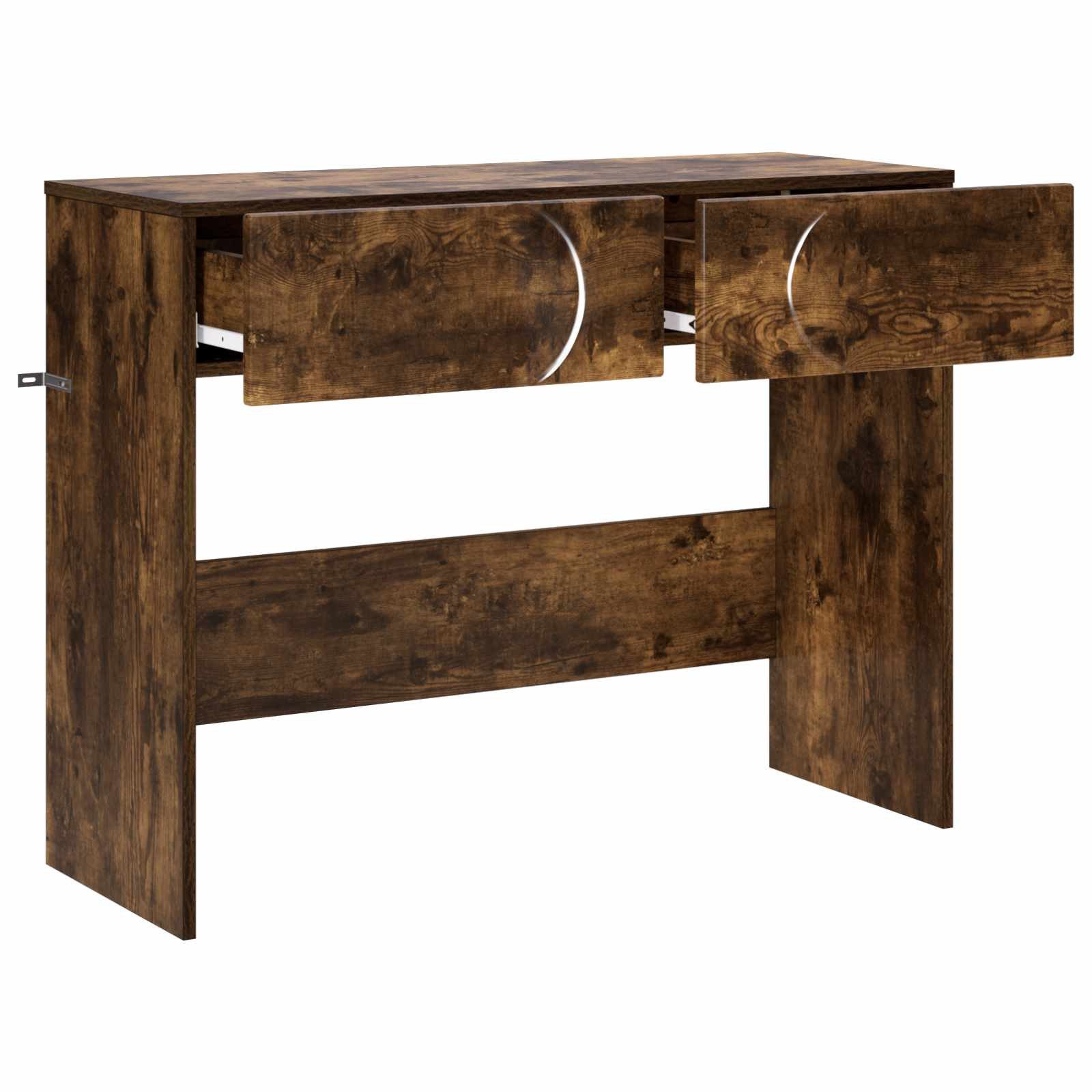 vidaXL Konsolentisch Konsolentisch Räuchereiche 96,5 x 38 x 75 cm Holzwerkstoff (1-St)