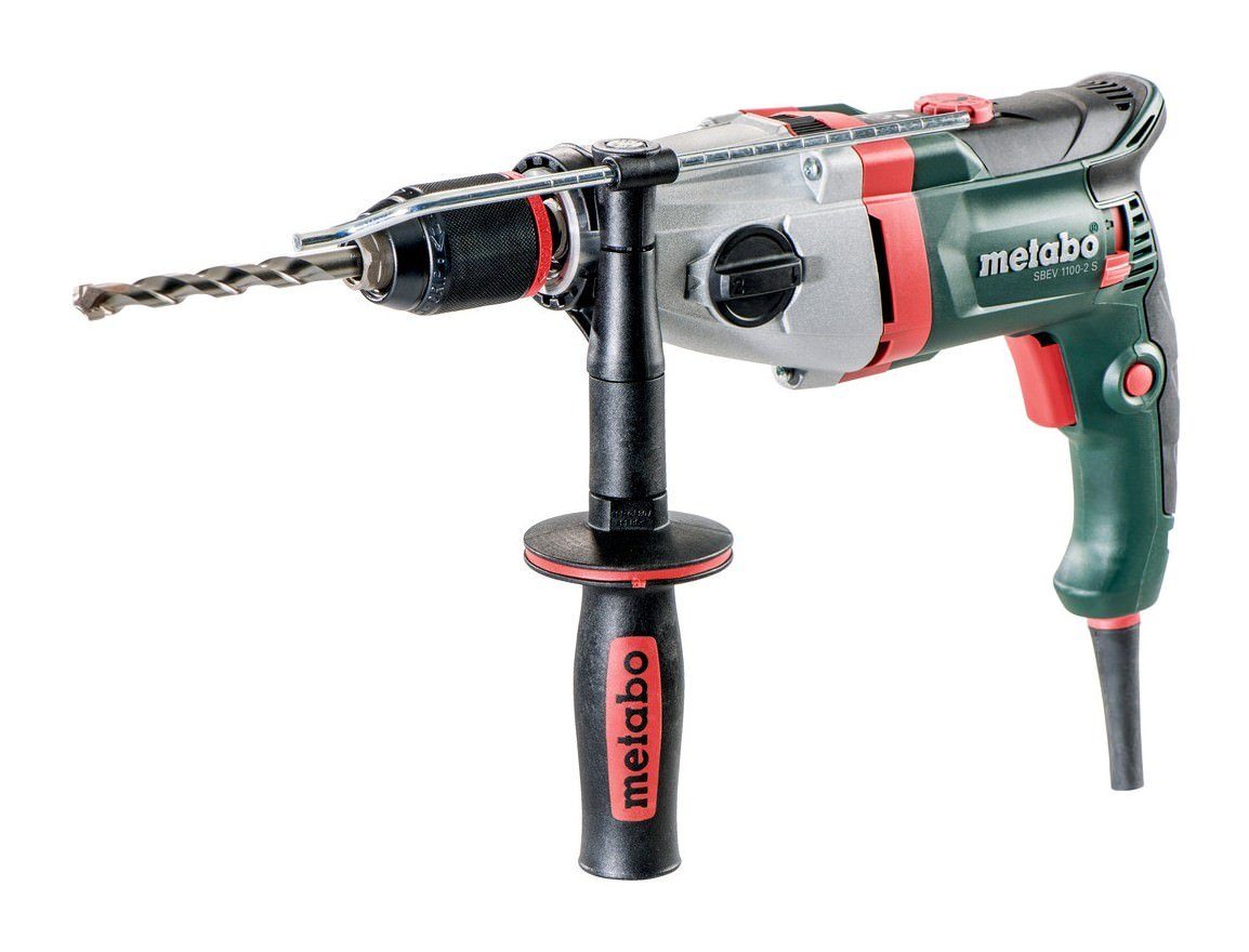 metabo Schlagbohrmaschine SBEV 1100-2 S, 230 V, Mit Schnellspannbohrfutter Futuro Plus im Kunststoffkoffer