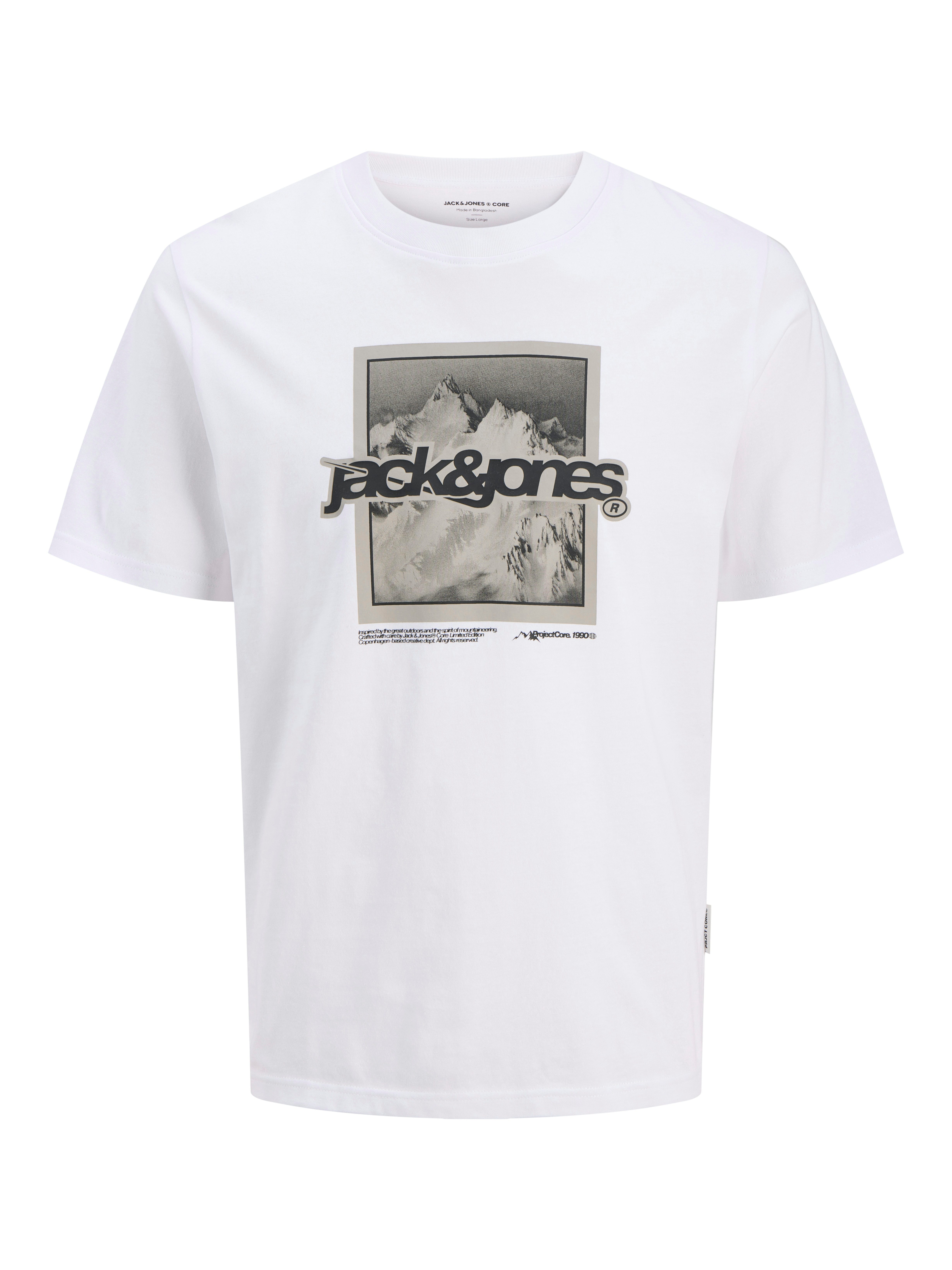 Jack & Jones PlusSize Kurzarmshirt JCOFLARE BRANDING TEE SS CREW NECK PLS günstig online kaufen
