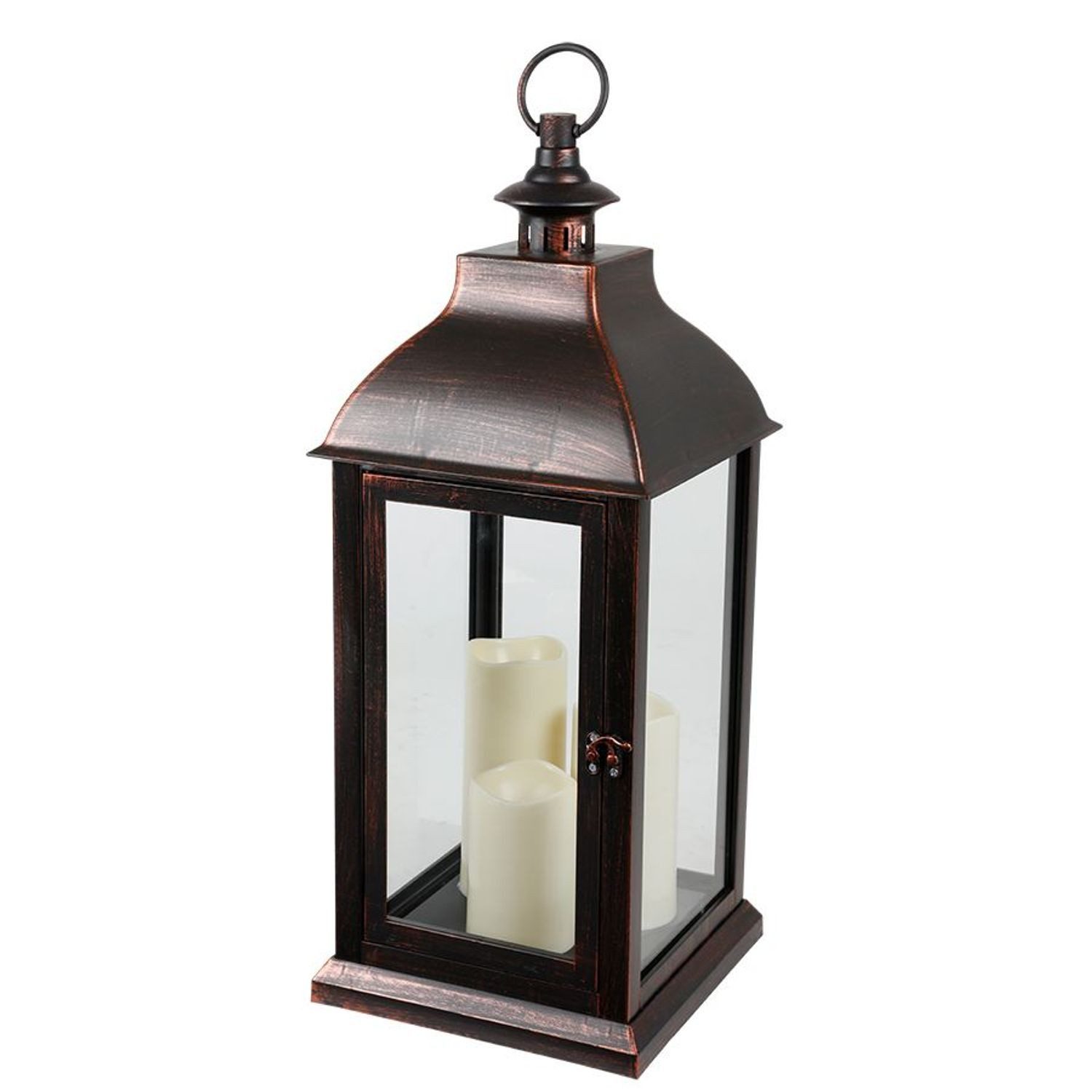 BURI Kugelleuchte Laterne mit Flackereffekt LED-Kerzen Windlicht Timer günstig online kaufen