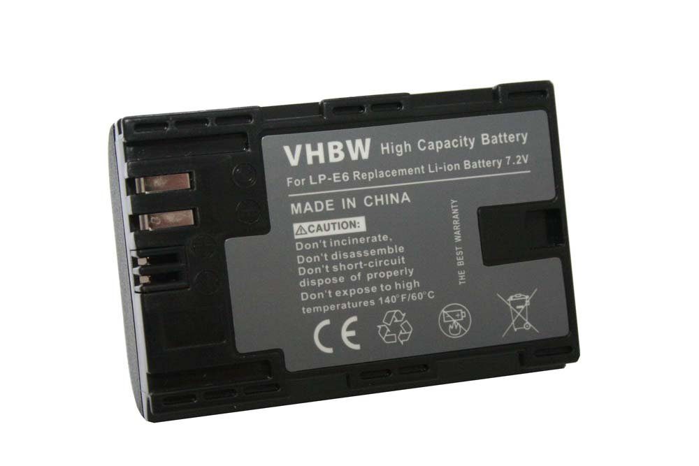 vhbw kompatibel mit Canon Batteriegriff BG-E7, BG-9, BG-E6, BG-E13, BG-E14 Kamera-Akku Li-Ion 1300 mAh (7,4 V)