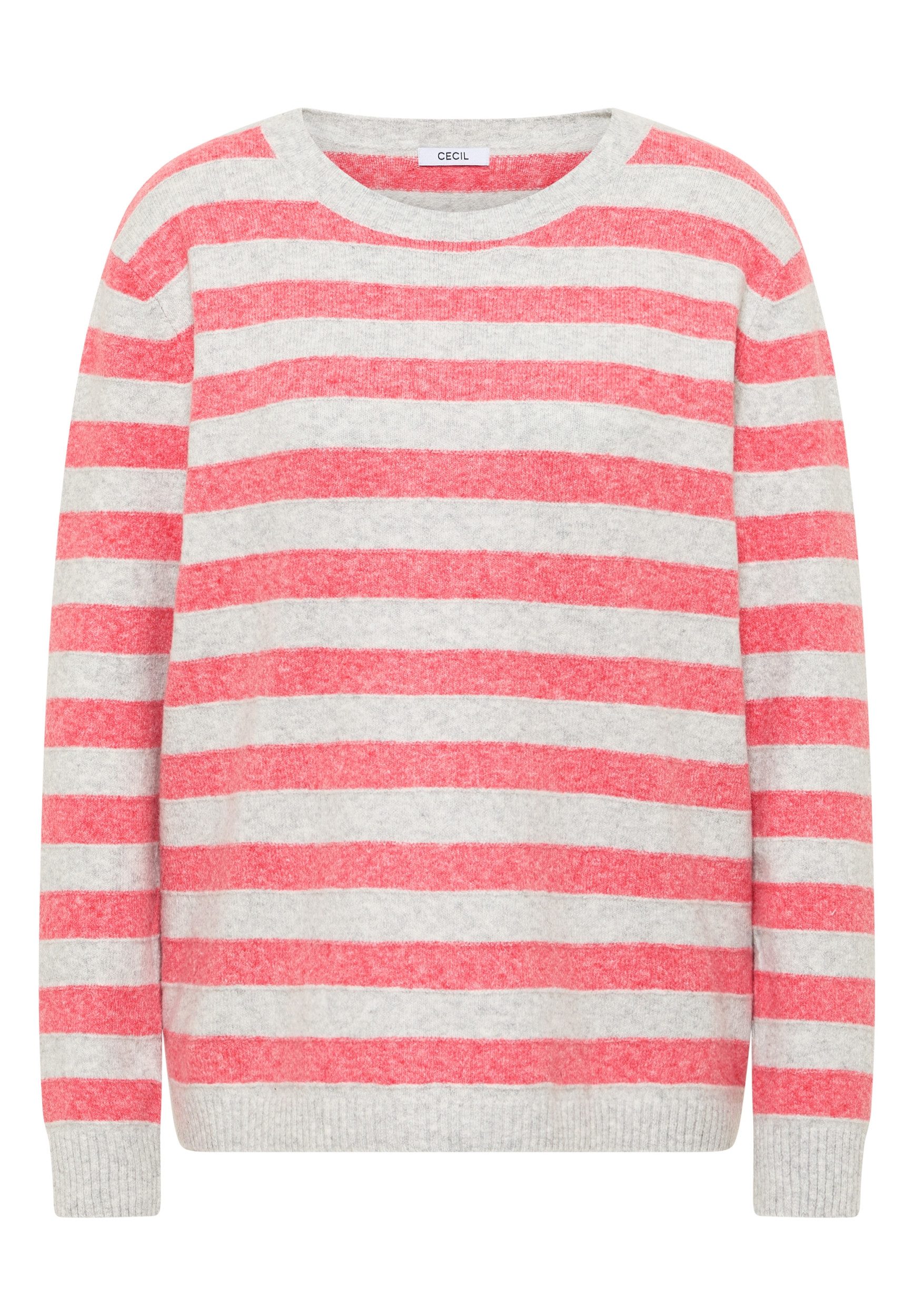 CECIL Sweatshirt Gestreifter Melange Pullover günstig online kaufen