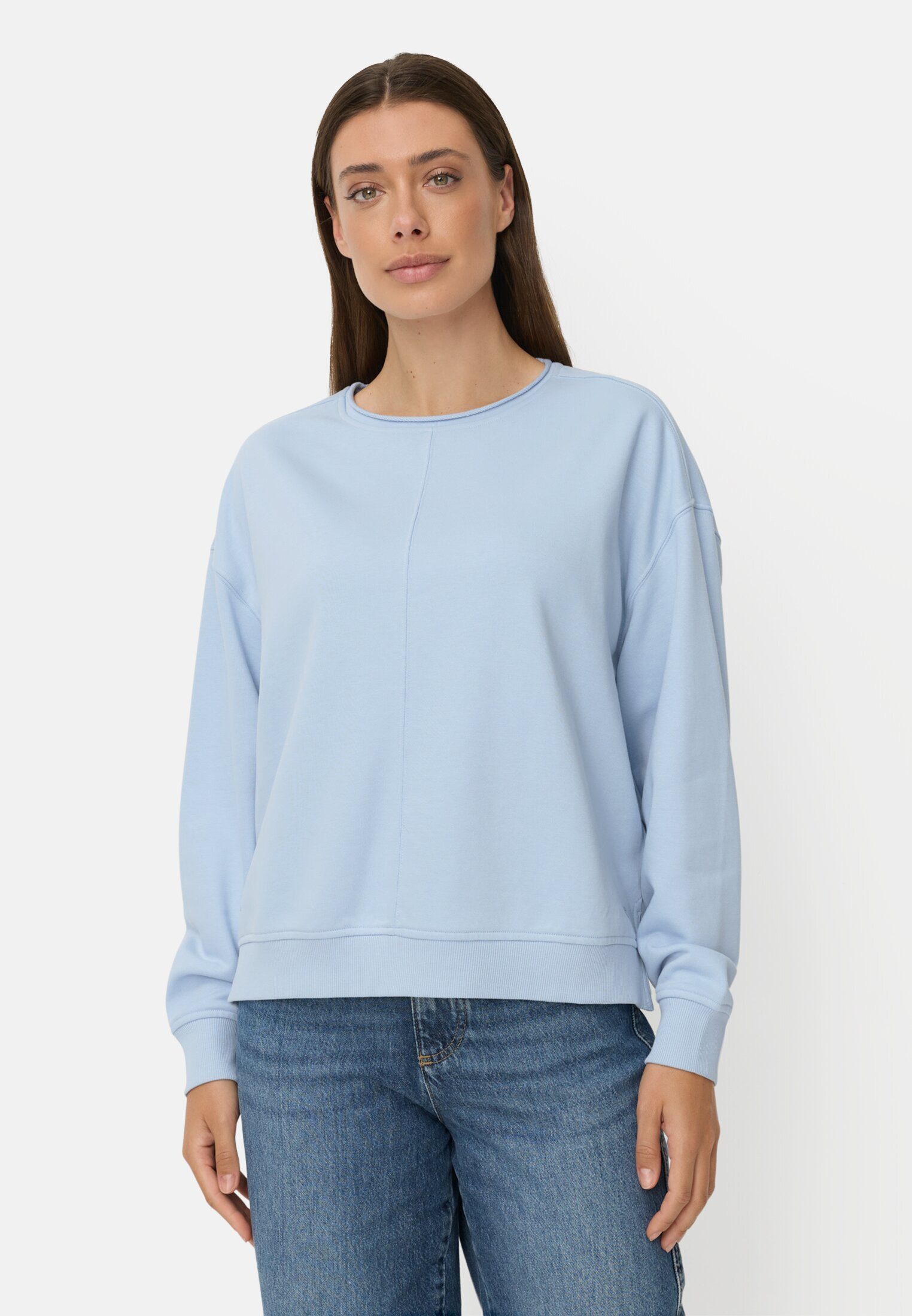 camel active Sweatshirt aus Baumwollgemisch Langarm