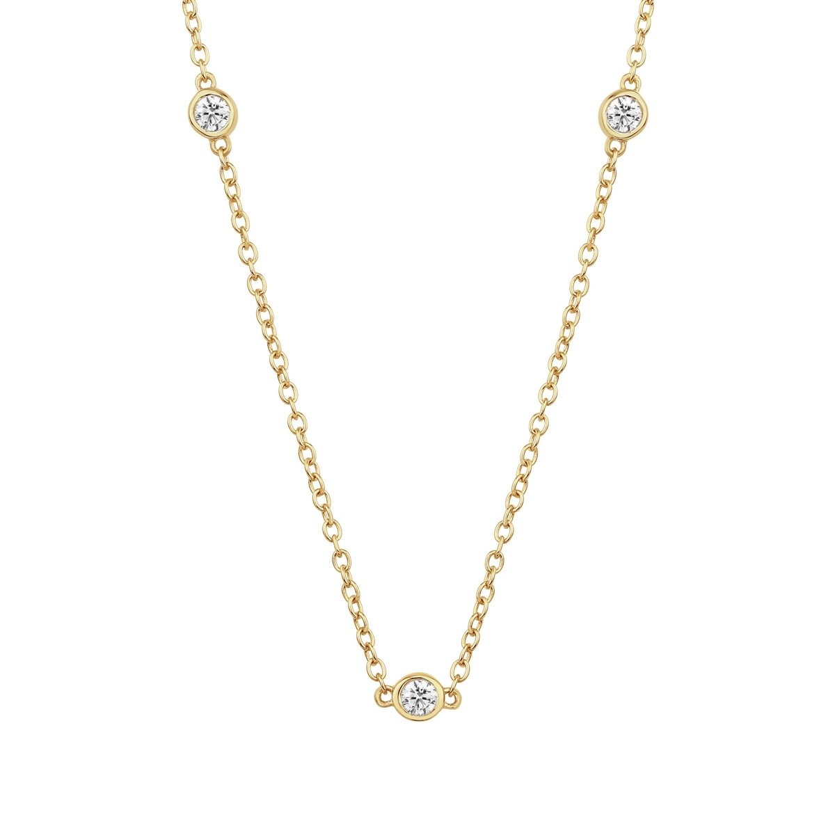 Silberkette gelbgold