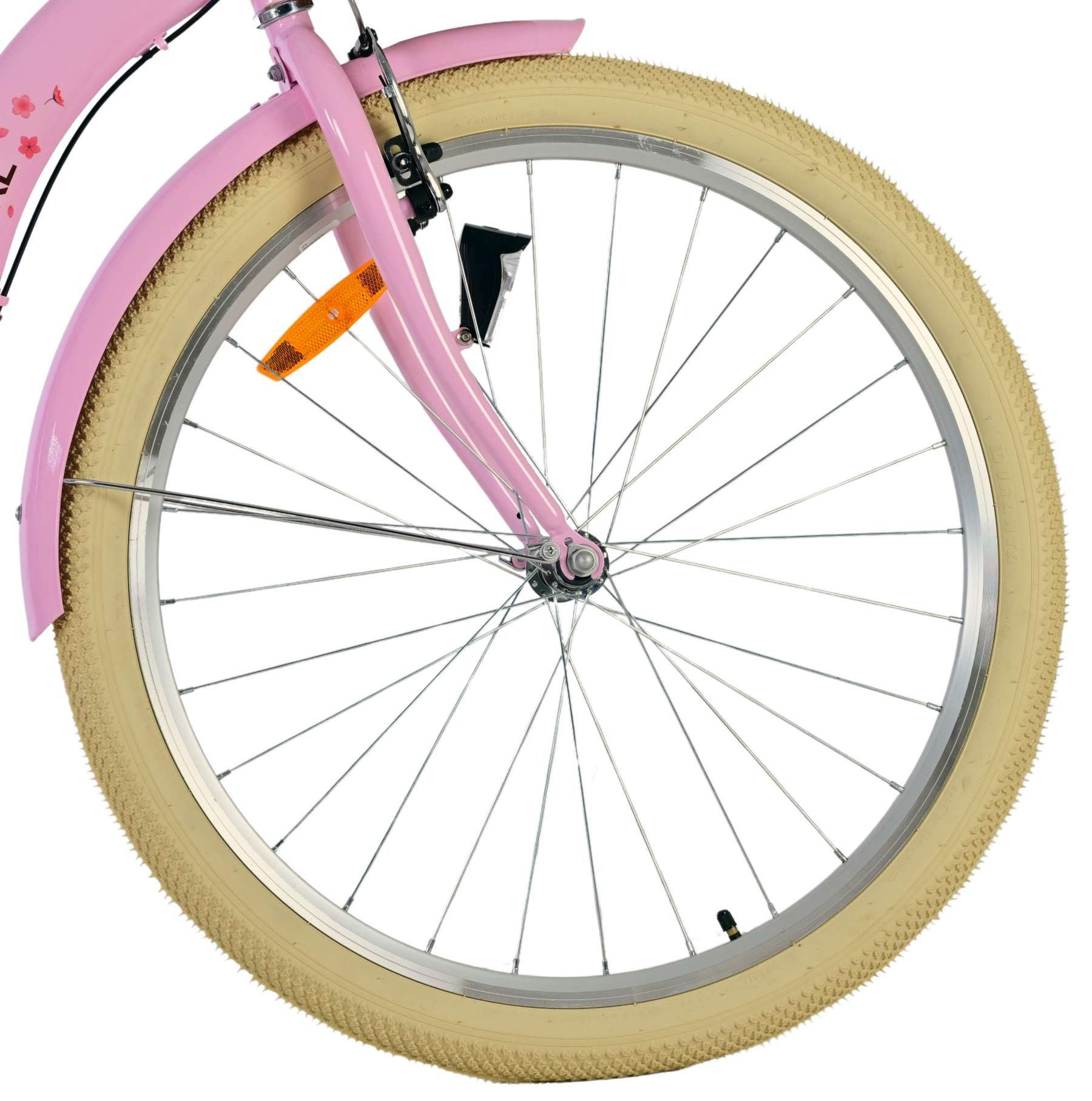 Volare Kinderfahrrad Volare Blossom Kinderfahrrad für Mädchen - 26 Zoll in Pink, Vorderradbremsen, geschlossener Kettenkasten, praktischer Korb