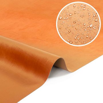 Küchenläufer Teppichläufer Küchenteppich Läufer Samt VELVET Luxery Samt Orange, ANRO, Rechteckig, Höhe: 3 mm, Samt