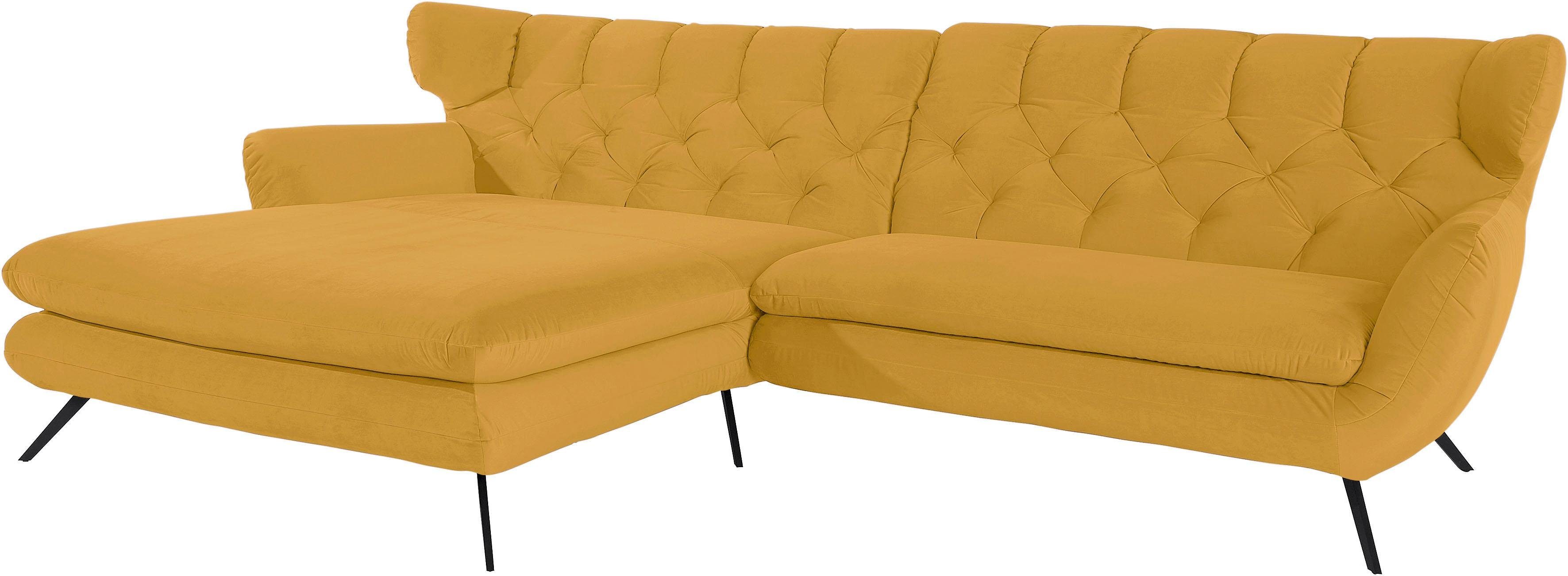 3C Candy Ecksofa Beatrice Designsofa in moderner Retrooptik, bequem und ext günstig online kaufen