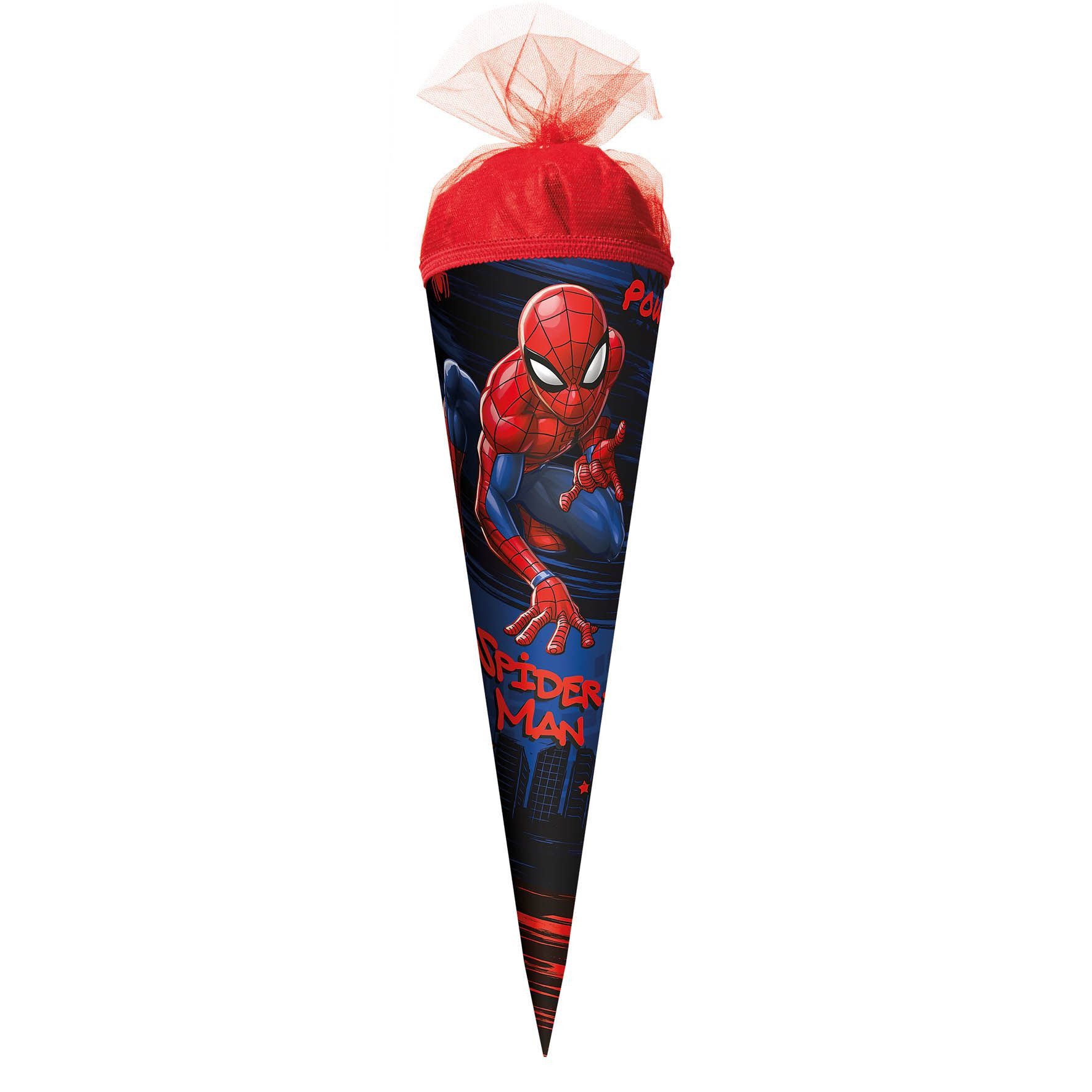 Roth Ideen Schultüte Roth Marvel Spider-Man Schultüte 50 cm rund Tüllverschluss