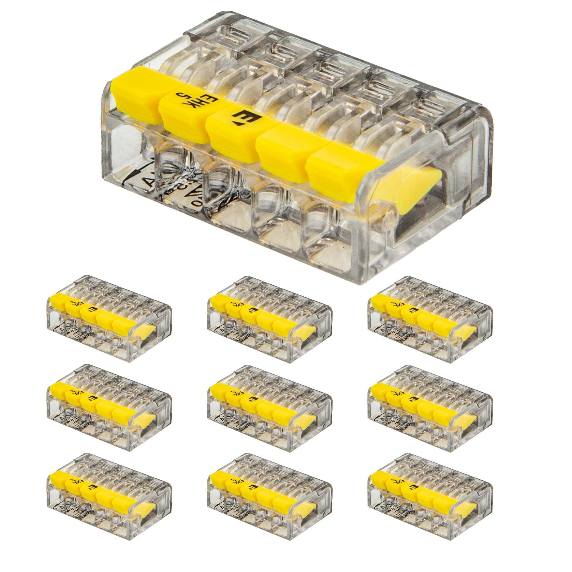 ELTROPA Зажимы Steckklemme (10 Stück) - für 5 flexible & Massivleiter 0,2 bis 2,5 mm²