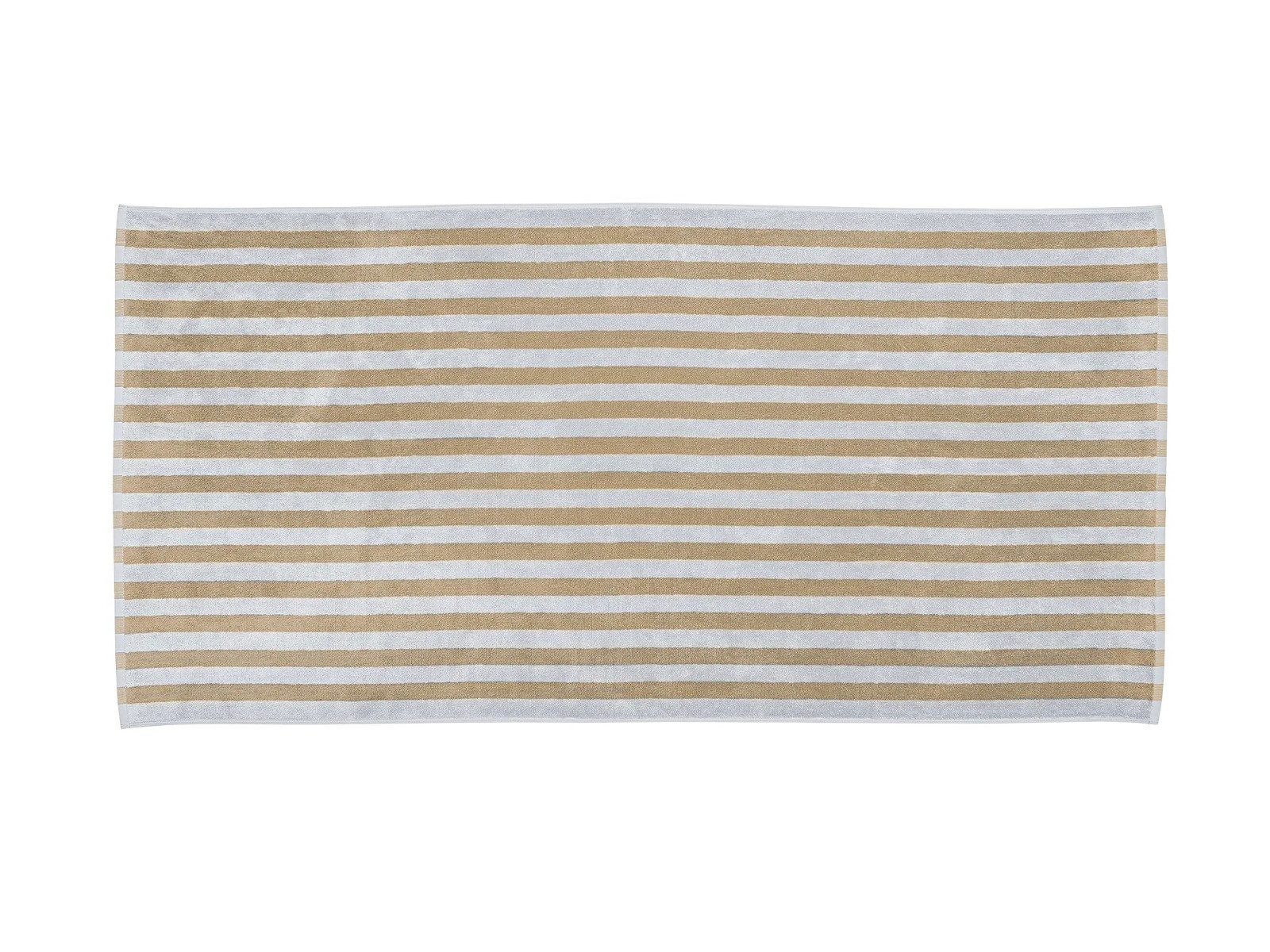 Badetuch ARTO Badetuch micro chip/tan thick stripe 70x140cm