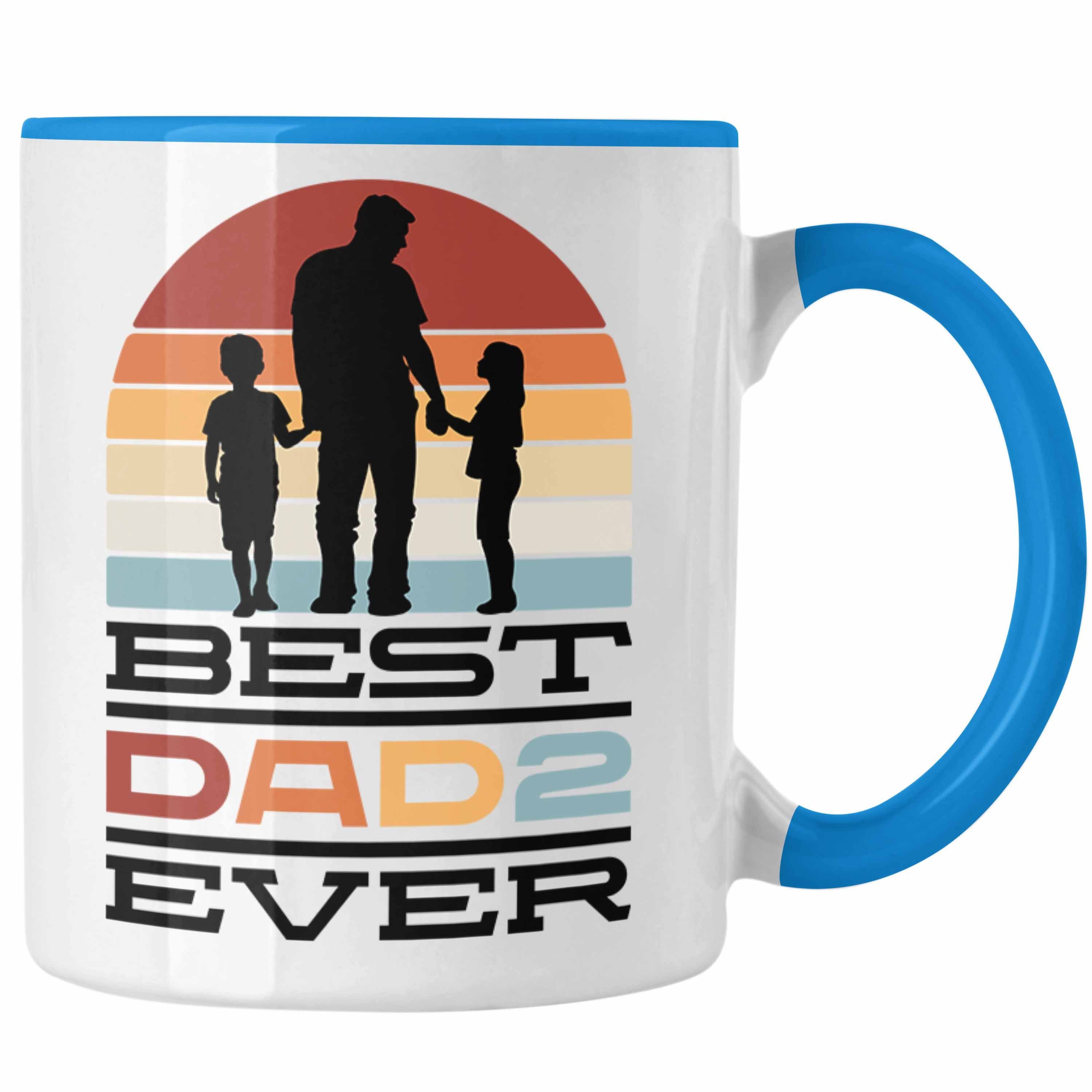 Trendation Tasse Stiefvater Tasse Geschenk für Stiefpapa Kaffee-Becher Geschenkidee Vat Blau