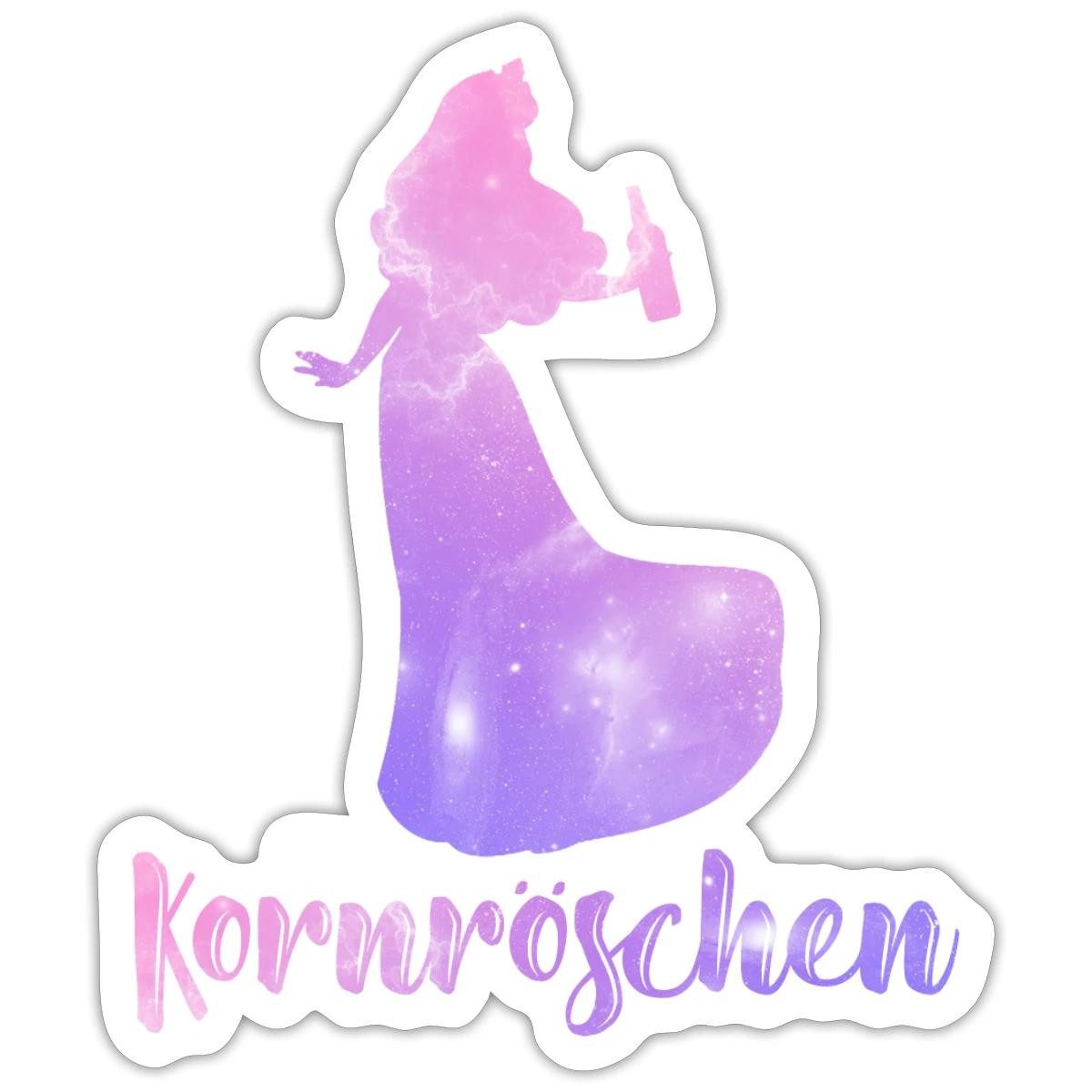 Spreadshirt Aufkleber JGA Frauen, Kornröschen Sticker Aufkleber