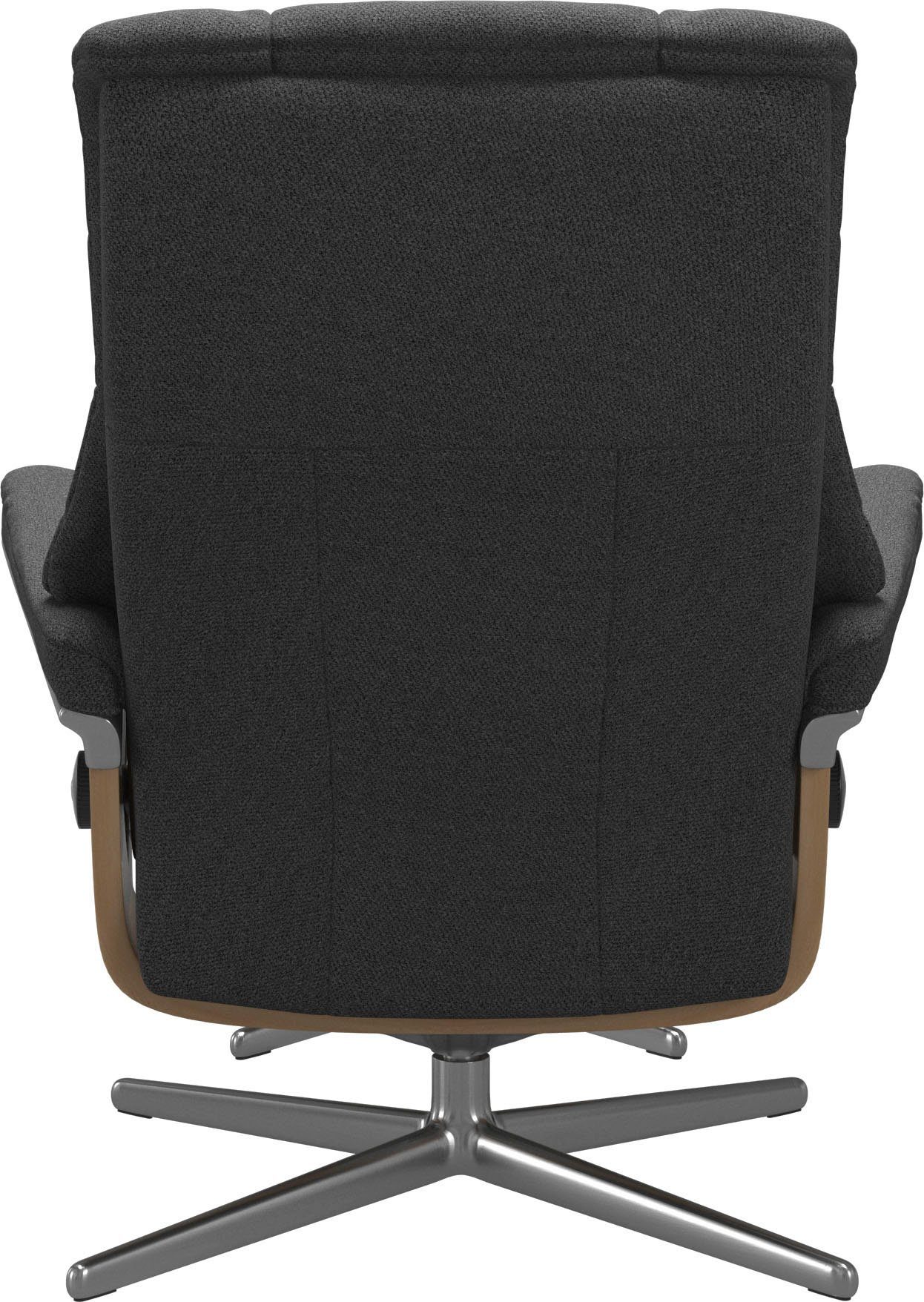 Stressless® Relaxsessel Mayfair (Set, mit Hocker), mit Größe Cross mit & Hocker, S, Eiche M Relaxsessel Holzakzent Base, L