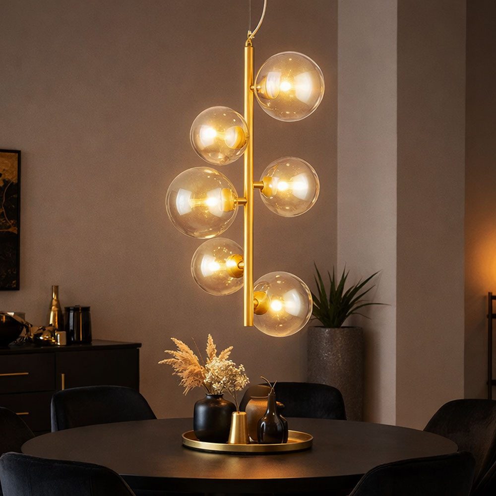 Maytoni Hängeleuchte, Leuchtmittel nicht inklusive, Pendelleuchte Deckenlampe Hängelampe Designleuchte Gold
