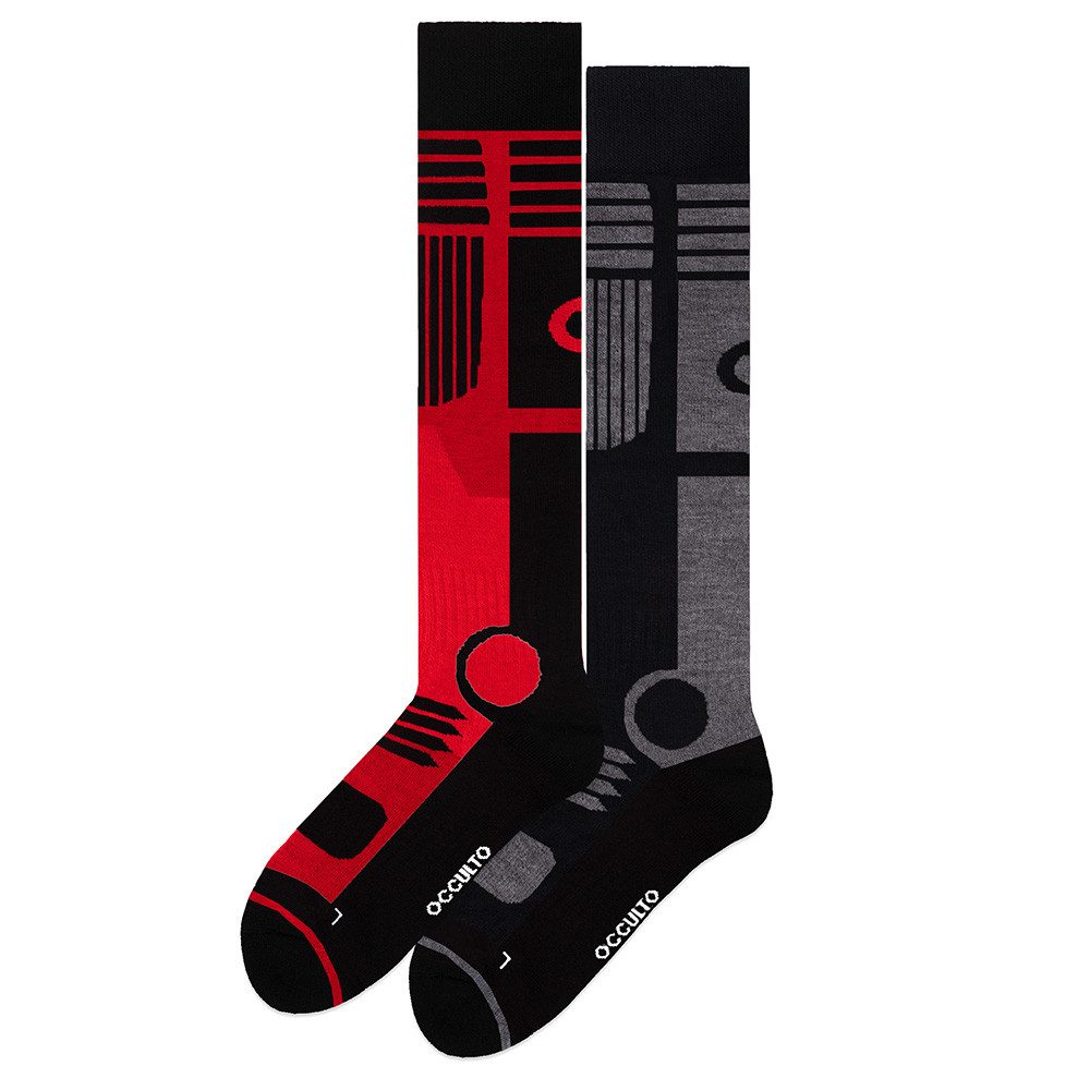 OCCULTO Skisocken Herren Skisocken 2er Pack (Modell: Felix) (2-Paar)