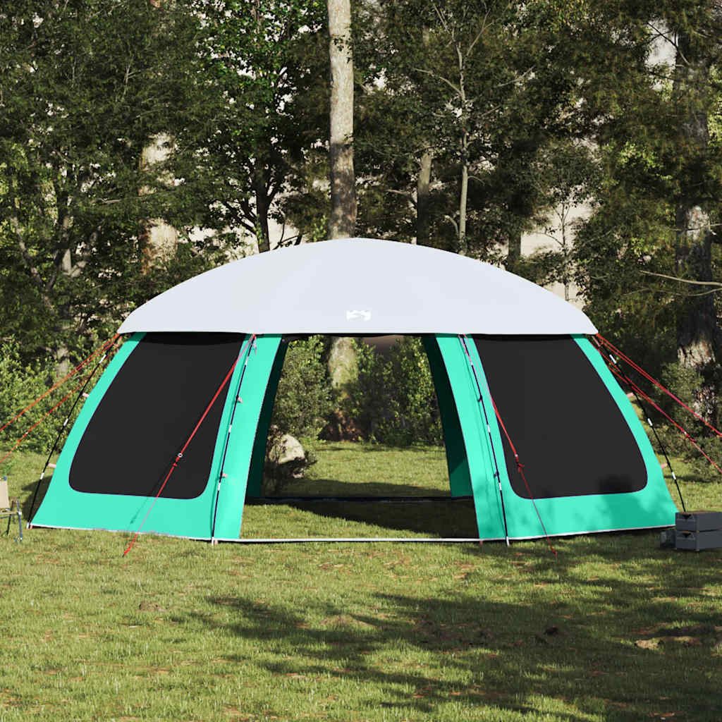 vidaXL Faltzelt Poolzelt mit abnehmbarem Überzelt Netzwänden Meergrün 690x690cm, (1 tlg)