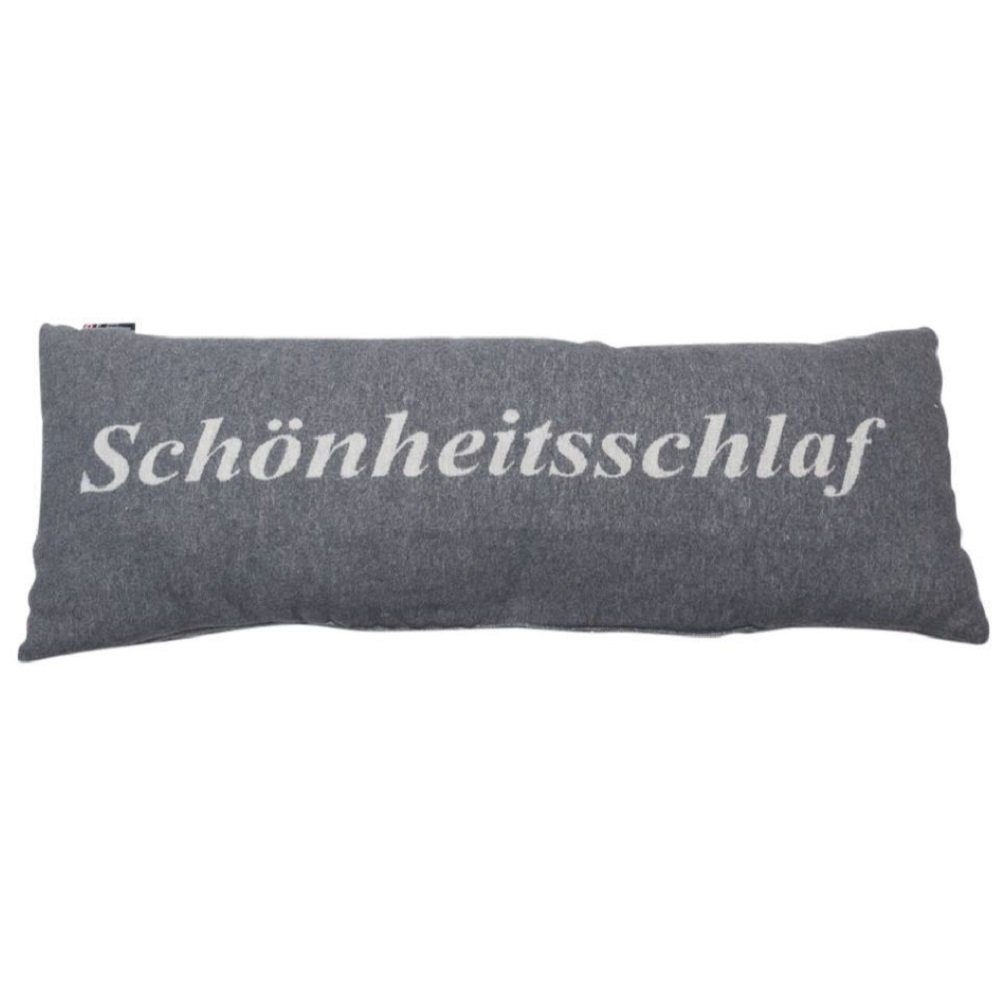DAVID FUSSENEGGER Dekokissen Kissen gefüllt Silvretta 'Schönheitsschlaf' 30 x 80 cm Grau