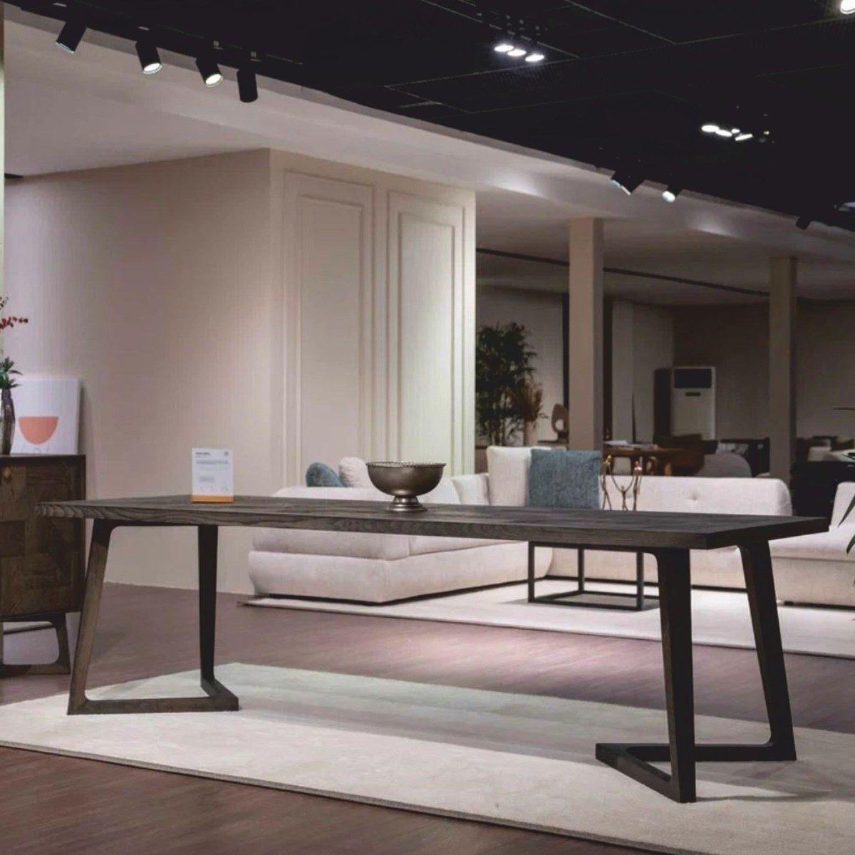 Casa Padrino Esstisch Casa Padrino Luxus Massivholz Esstisch Braun 198 cm - Esszimmer Möbel