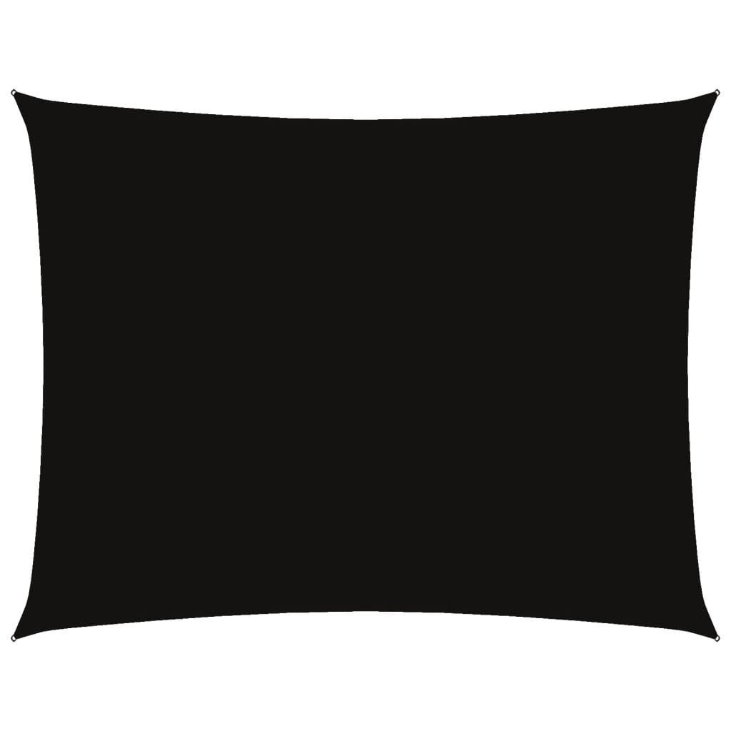 Sonnensegel Sonnensegel Oxford-Gewebe Rechteckig 6x8 m Schwarz
