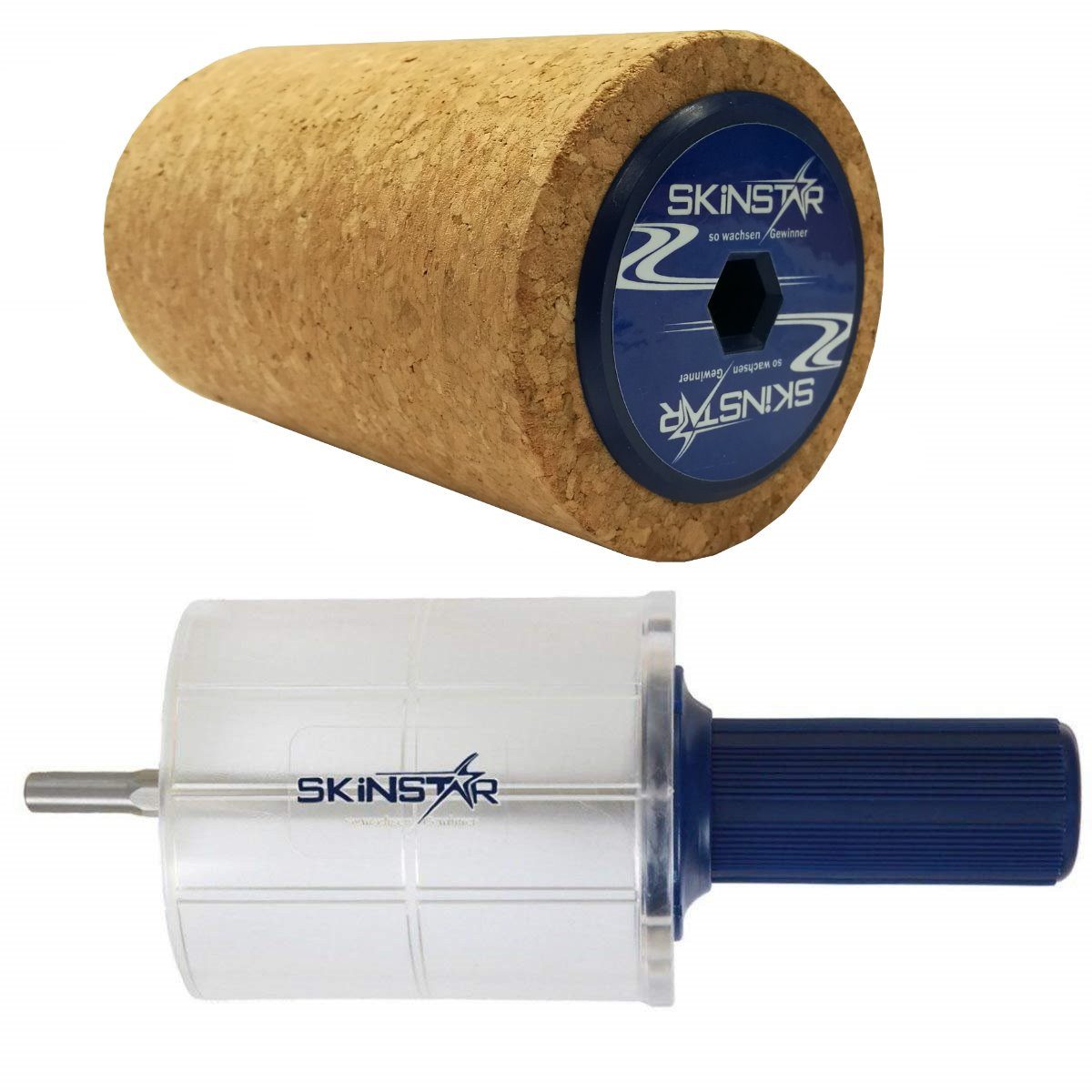 SkinStar Ski SKINSTAR Bürsten Set Rotorbürste Speed Stick Brush Kork
