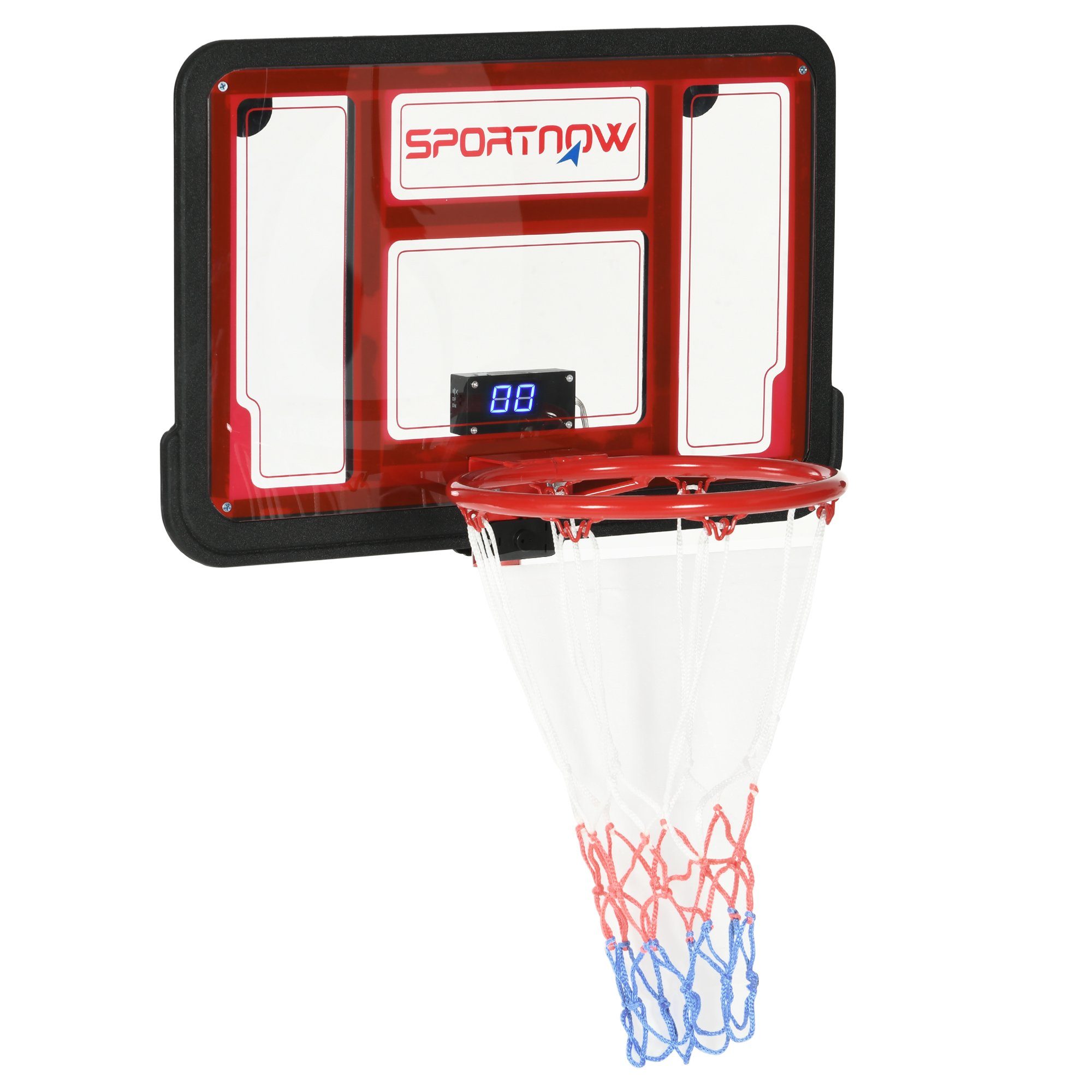SPORTNOW Basketballständer Basketballbrett mit Korb (Basketballnetz mit  Basketballboard, 1-St., Basketballkorb), 60L x 83B x 40H cm