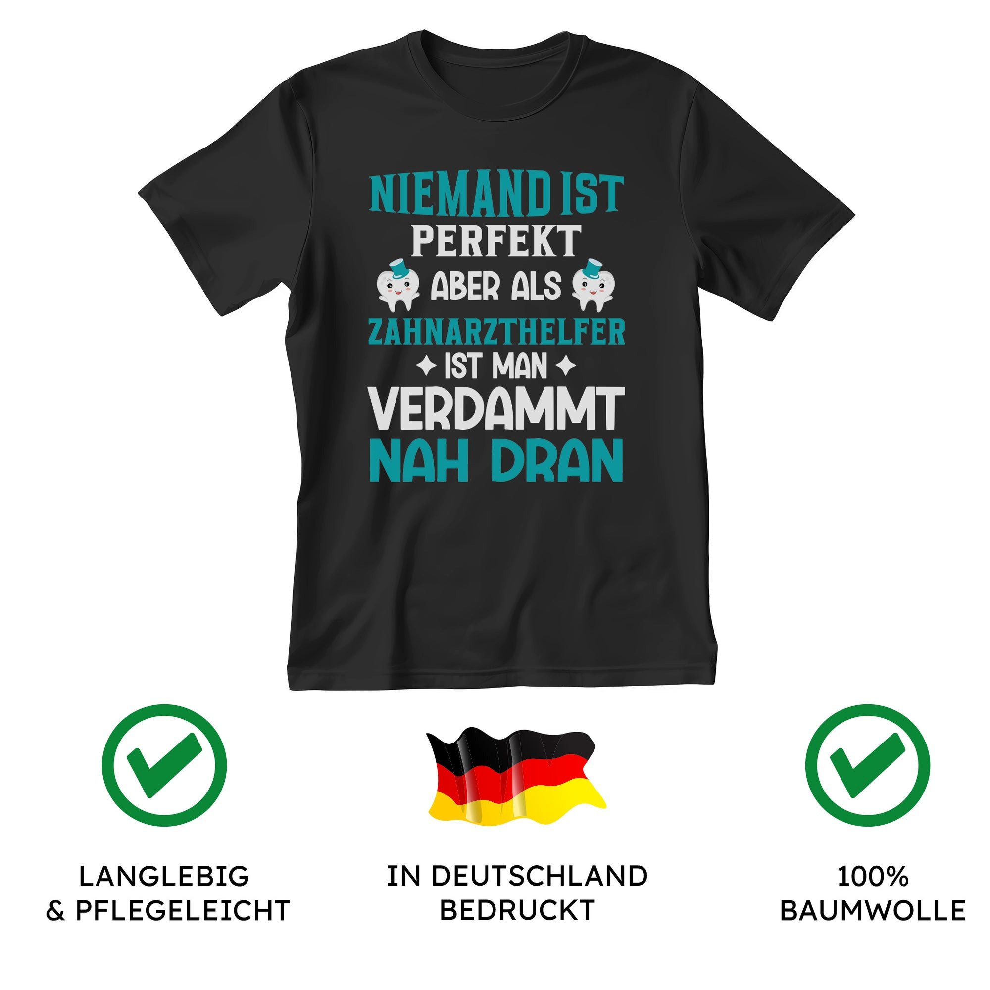 22Feels T-Shirt Zahnarzthelfer Geschenk Männer Spruch Beruf Abschluss IN DEUTSCHLAND BEDRUCKT