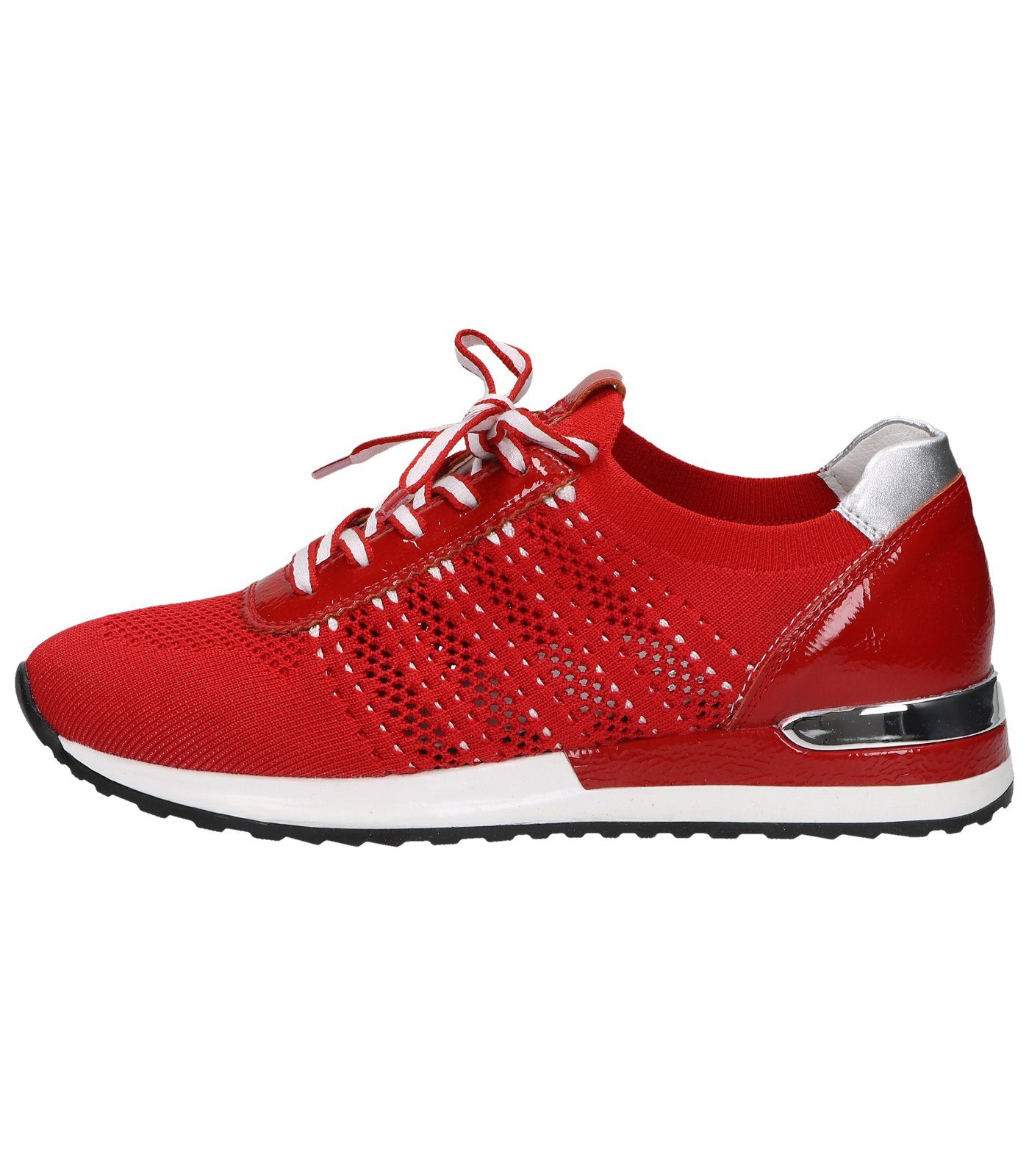 Sneaker Sneaker Remonte Lederimitat/Textil Silber Rot