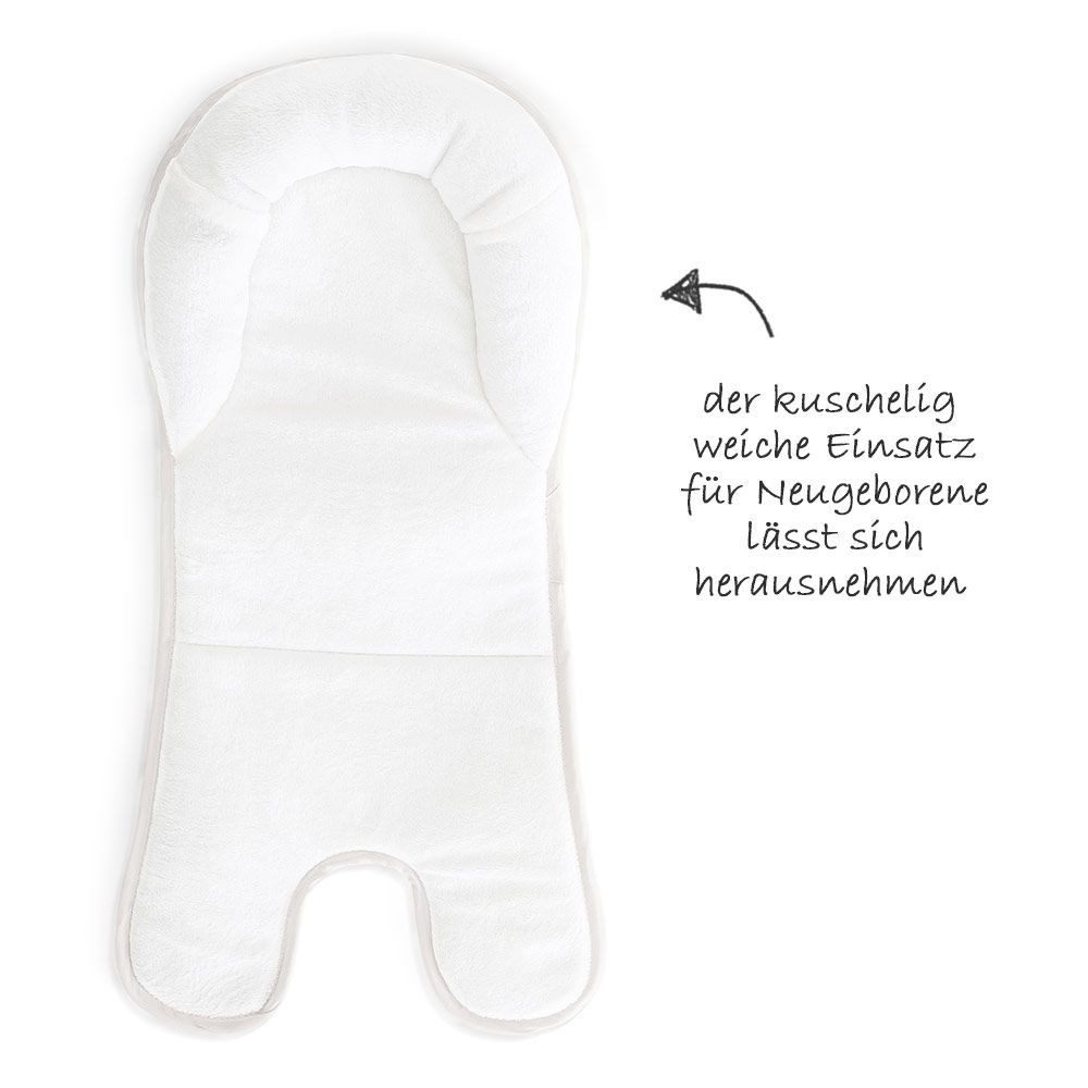 Hauck Hochstuhl Alpha Plus White - Newborn Set (Set, 4 St), Holz Babystuhl ab Geburt inkl. Aufsatz für Neugeborene & Sitzauflage