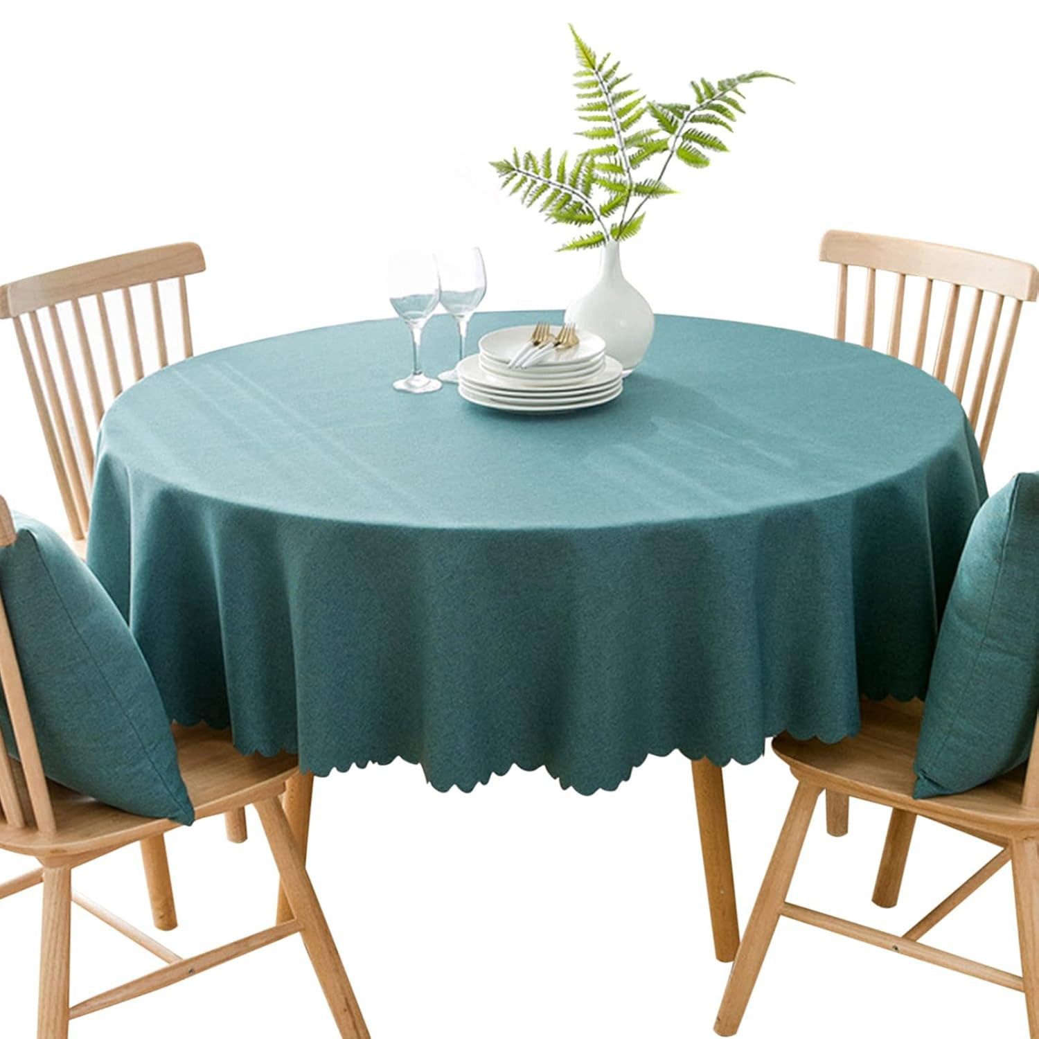 Refttenw Tischdecke Runde Tischdecke Weihnachten,indoor Tischdecken,wasser- günstig online kaufen