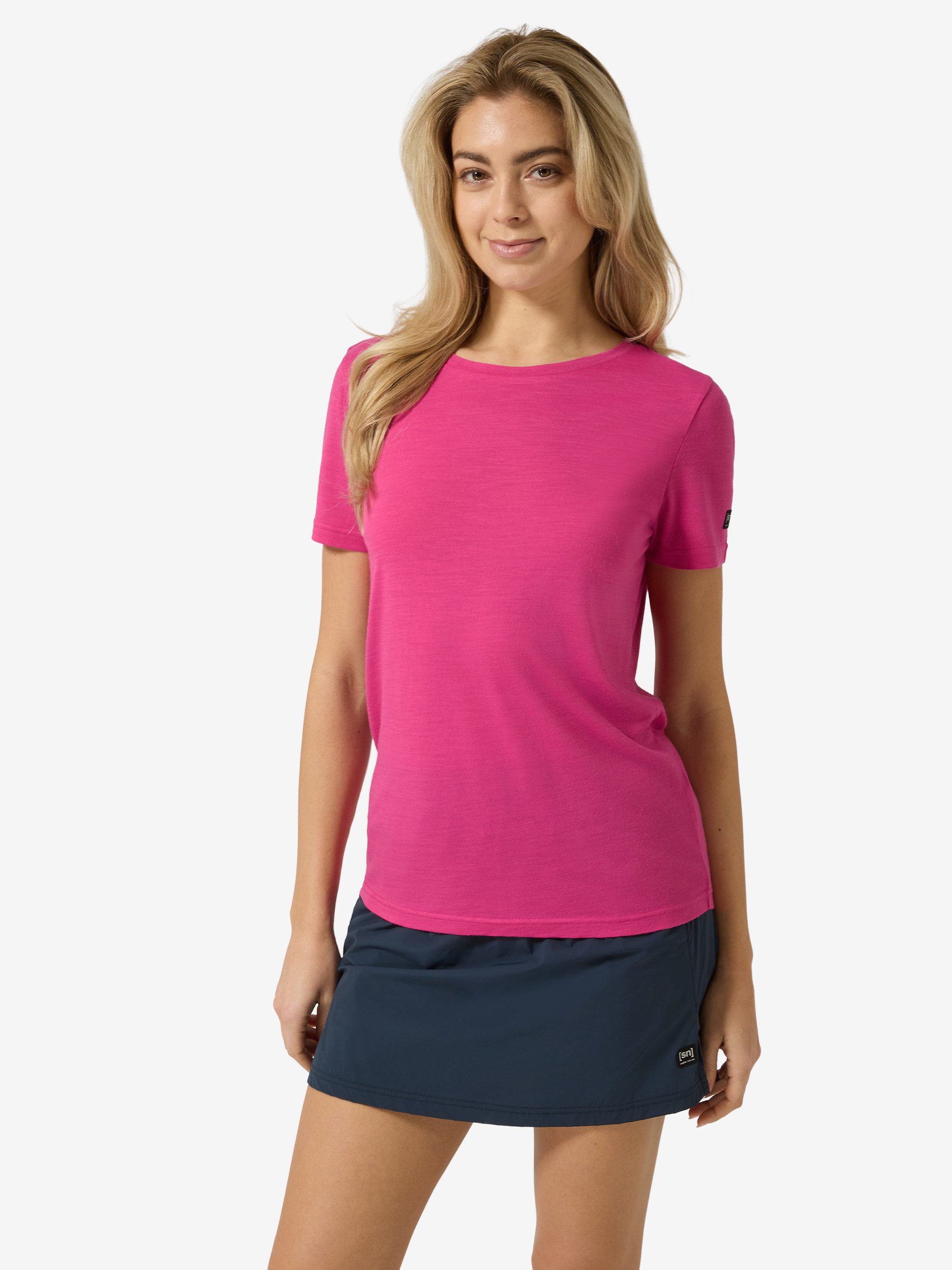 SUPER.NATURAL T-Shirt für Damen, Merino THE ESSENTIAL atmungsaktiv, casual