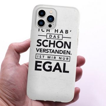 DeinDesign Handyhülle Sprüche Statement Schon verstanden, Apple iPhone 13 Pro Max Silikon Hülle Bumper Case Handy Schutzhülle