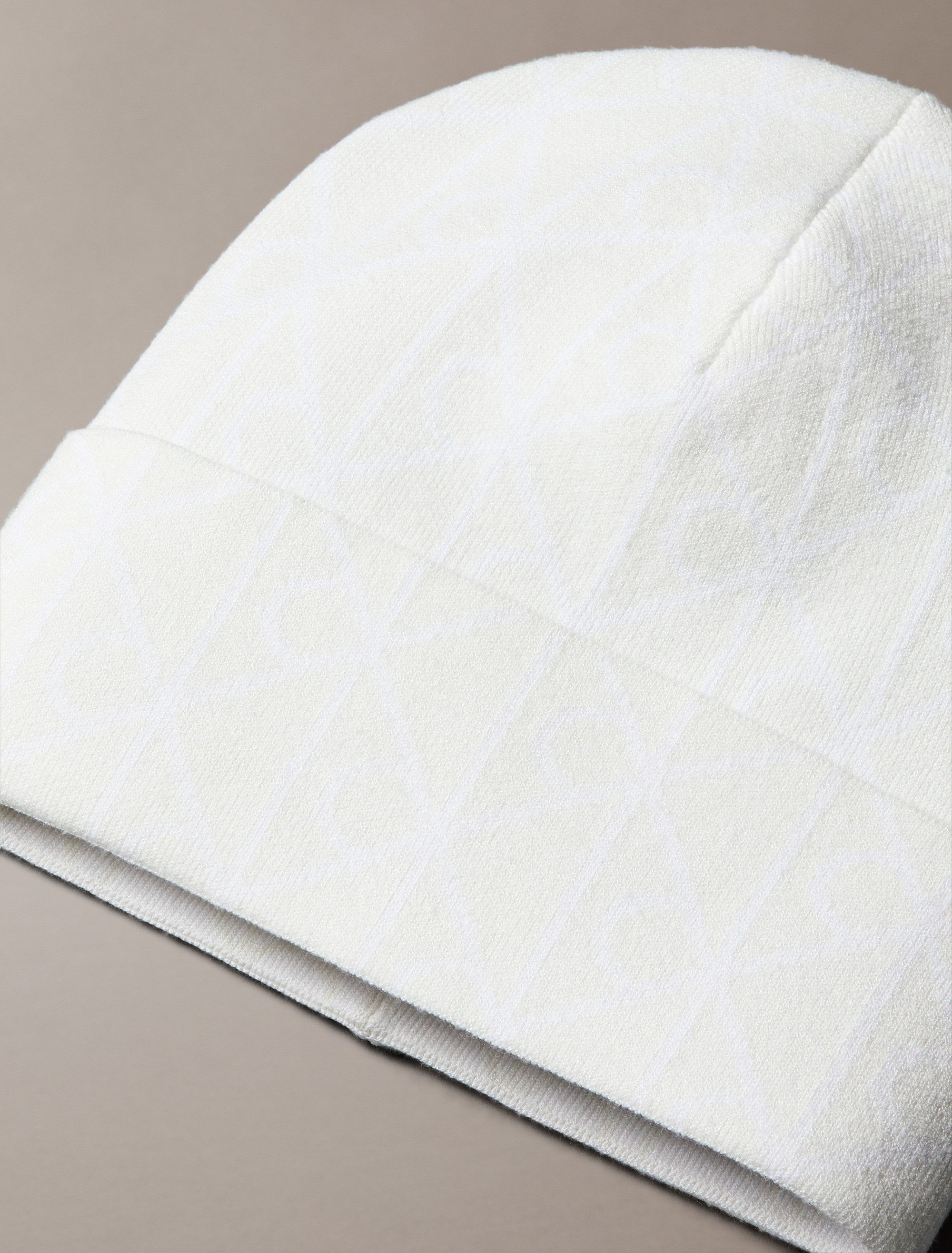 Calvin Klein Strickmütze AOP JCQ FINE RIB BEANIE Perfekt für den Alltag günstig online kaufen