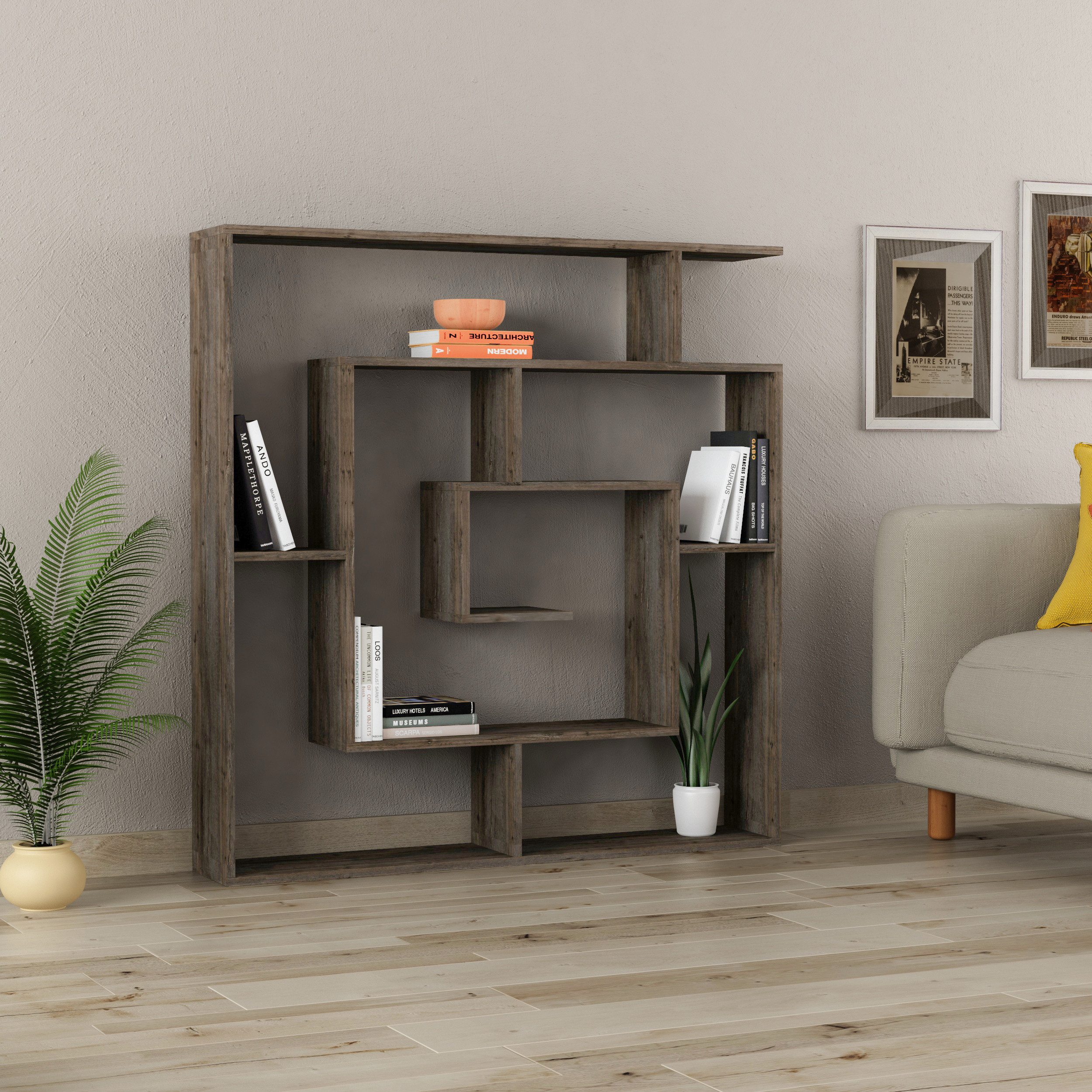 Decortie Bücherregal Labirent, Modernes Bücherregal, Raumtrenner, günstig online kaufen