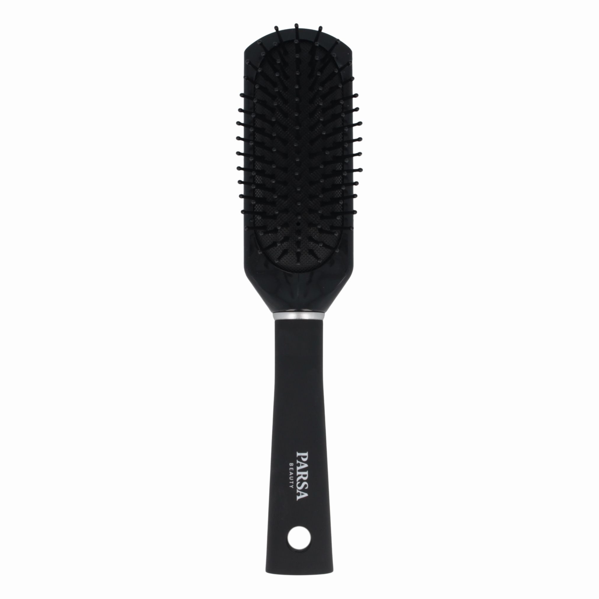 PARSA Beauty Haarbürste Essential Trend-Line Luftschlitzbürste in Schwarz, Schnelles Föhnen