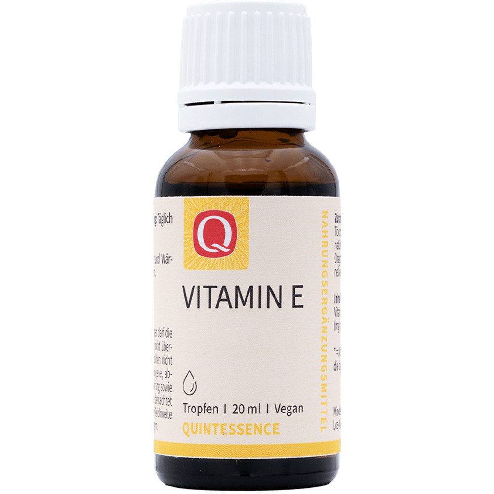 Quintessence Vitamin E – Alle 8 Vitamin-E-Formen (Tocopherole & Tocotrienole) Tropfen, 20 ml, Hochwertige Premiumqualität - aus sojafreier pflanzlicher Quelle-vegan