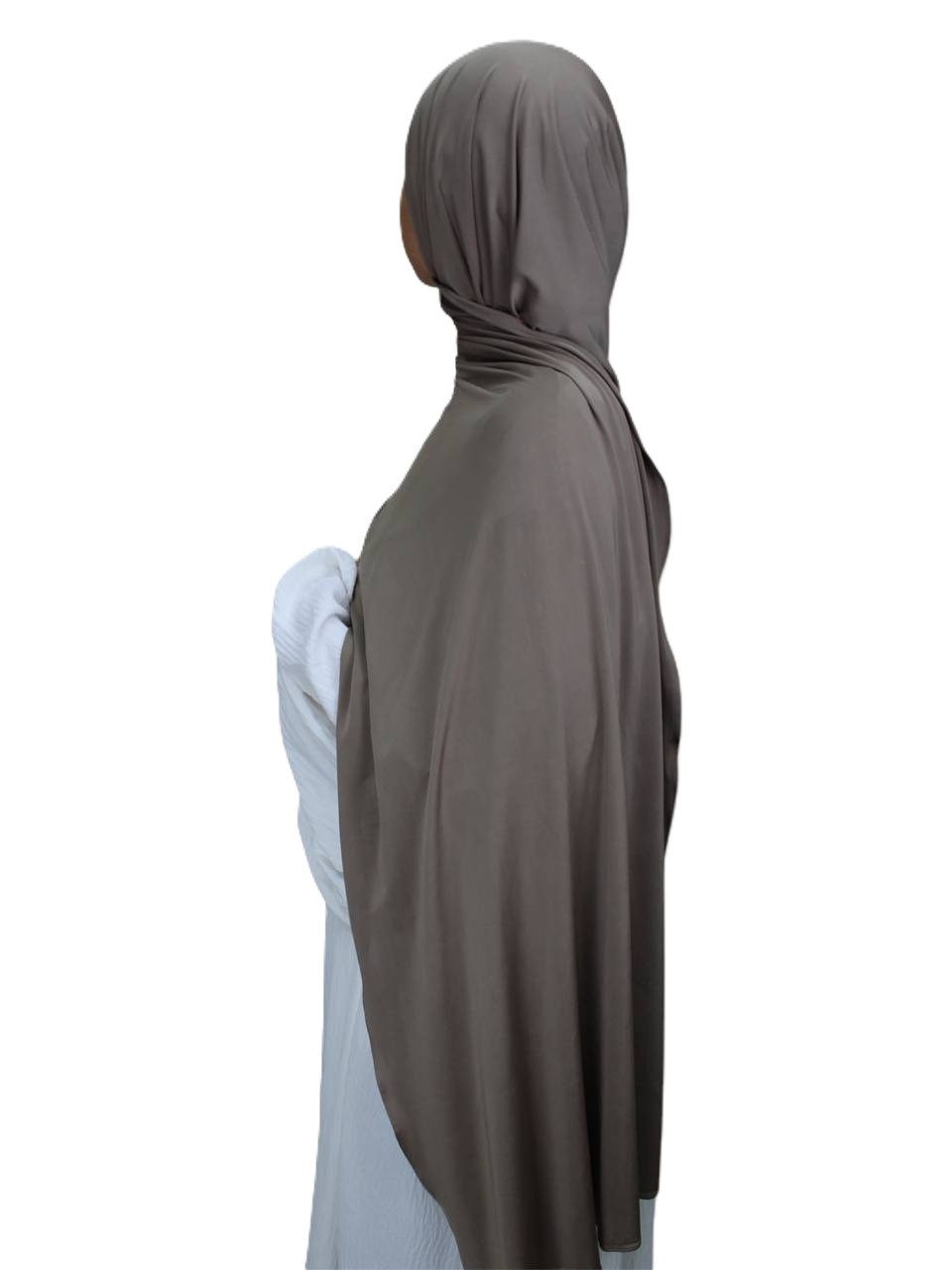 Aymasal Hijab Premium Liquid Hijab Scarf Kopftuch Khimar glänzend elegant Hochzeit (Einzelnes Kopftuch, Einzelstück) Premium Liquid Hijab Kopftuch Khimar