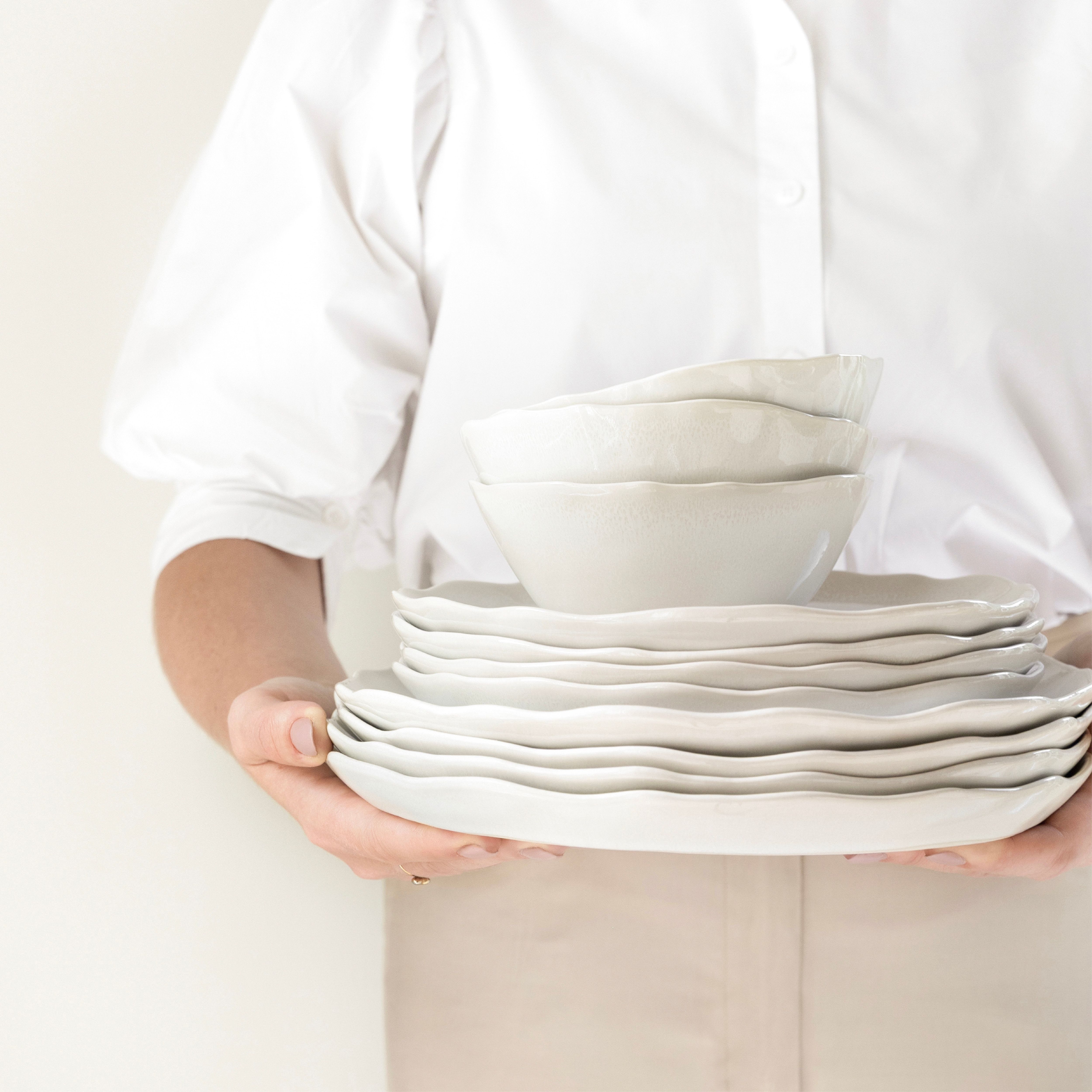 Bastion Collections Dessertteller D19cm June aus Steingut mit Herz